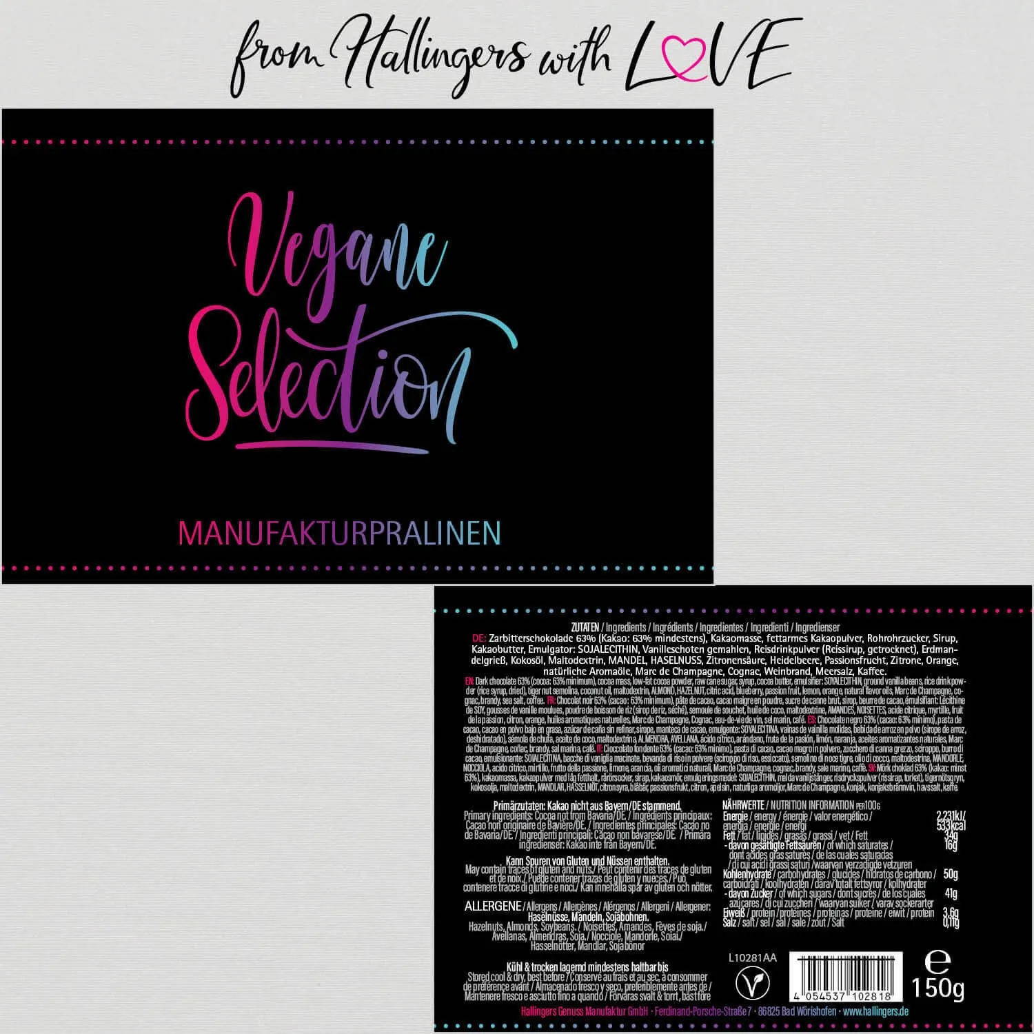 Vegane Selection (Pralinen-Mix, vegan)