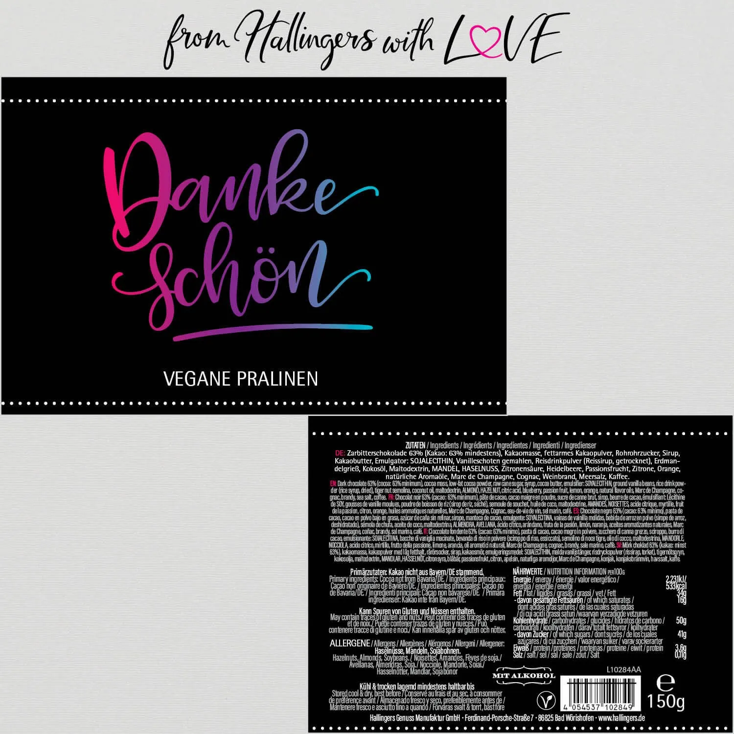 Dankeschön (Pralinen-Mix, vegan)