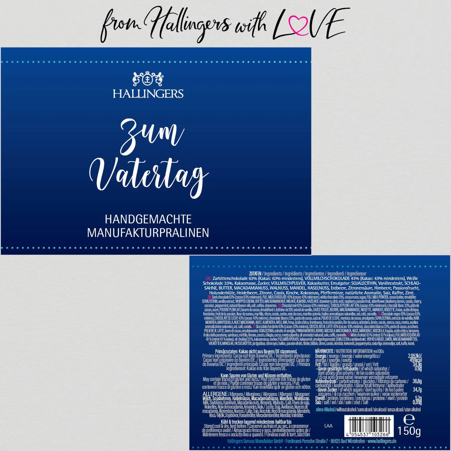 Zum Vatertag (Pralinen Mix, ohne Alkohol)