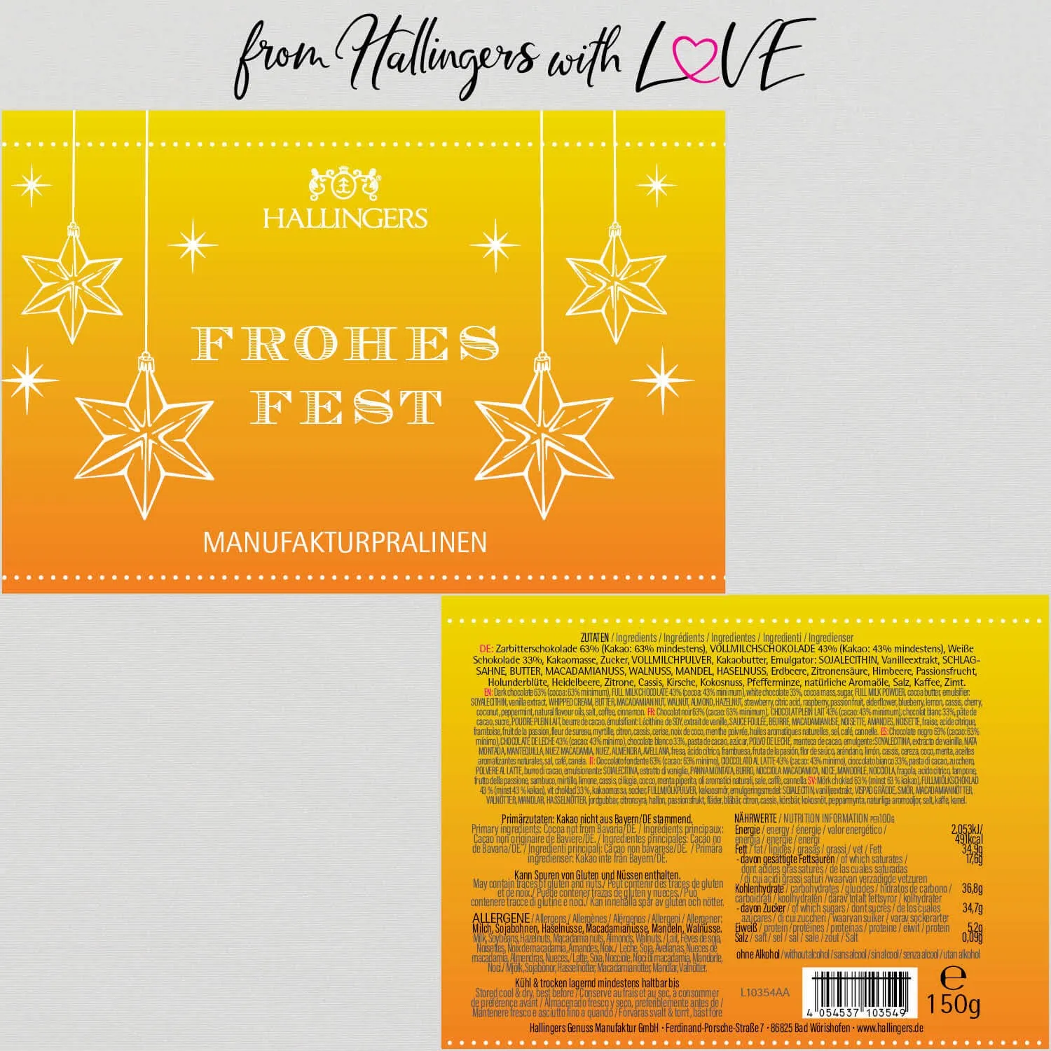 Frohes Fest (Pralinen Mix, ohne Alkohol)