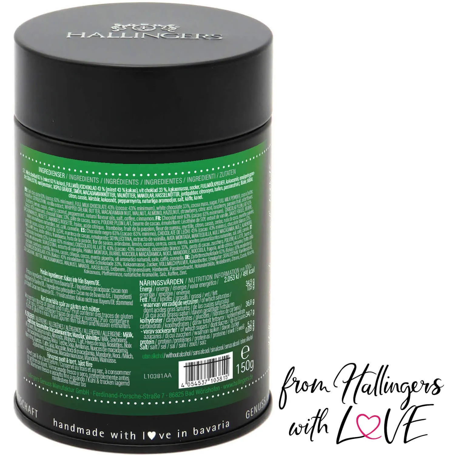 God Jul, green - Svenska (Pralinen Mix, ohne Alkohol)