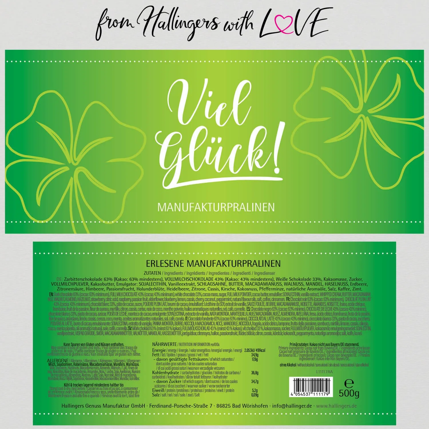 Viel Glück XXL (Pralinen Mix, ohne Alkohol)