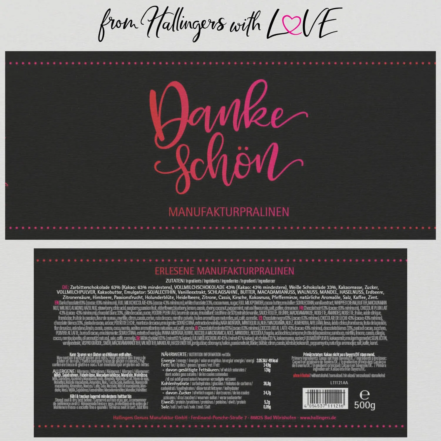 Dankeschön XXL (Pralinen Mix, ohne Alkohol)