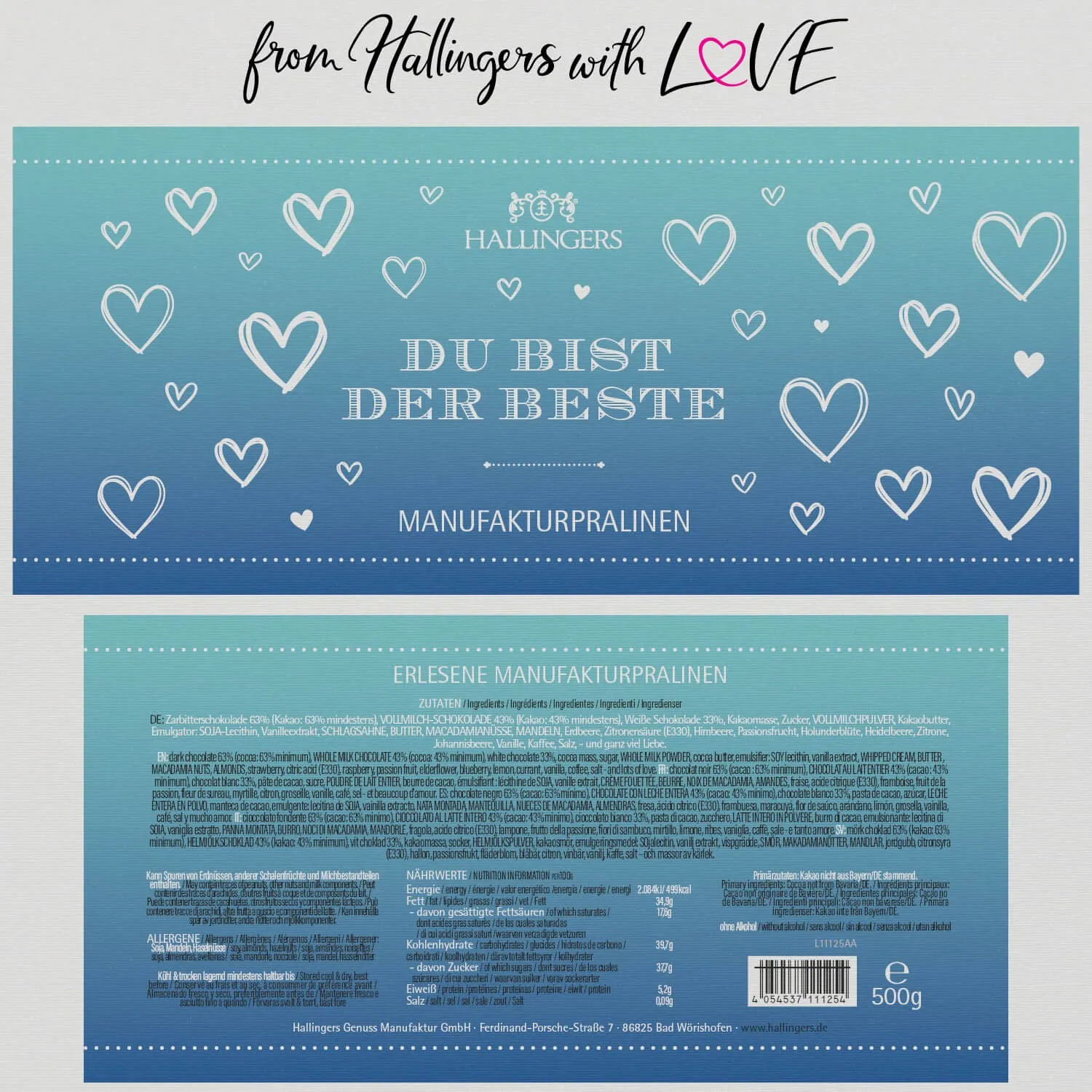 Du bist der Beste XXL (Pralinen Mix, ohne Alkohol)