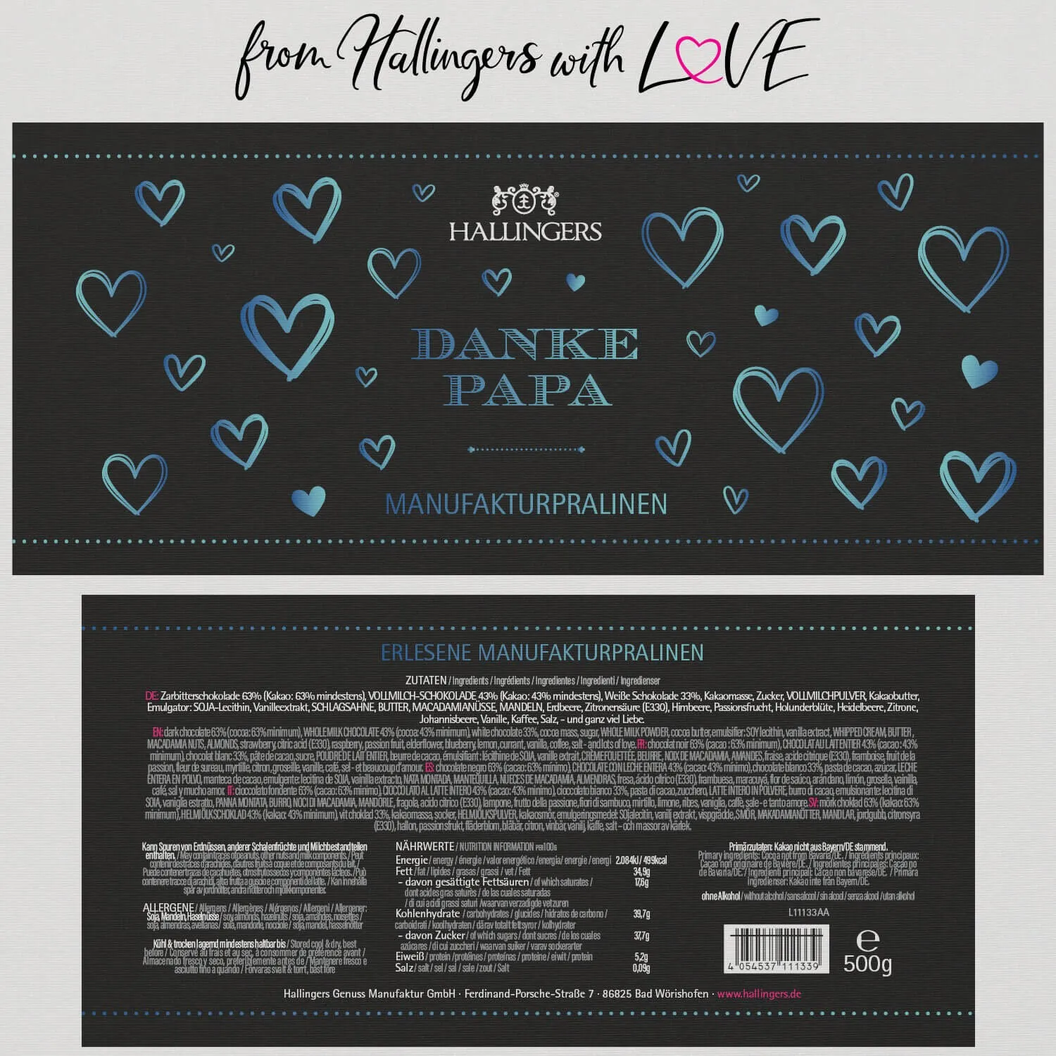 Danke Papa XXL (Pralinen Mix, ohne Alkohol)