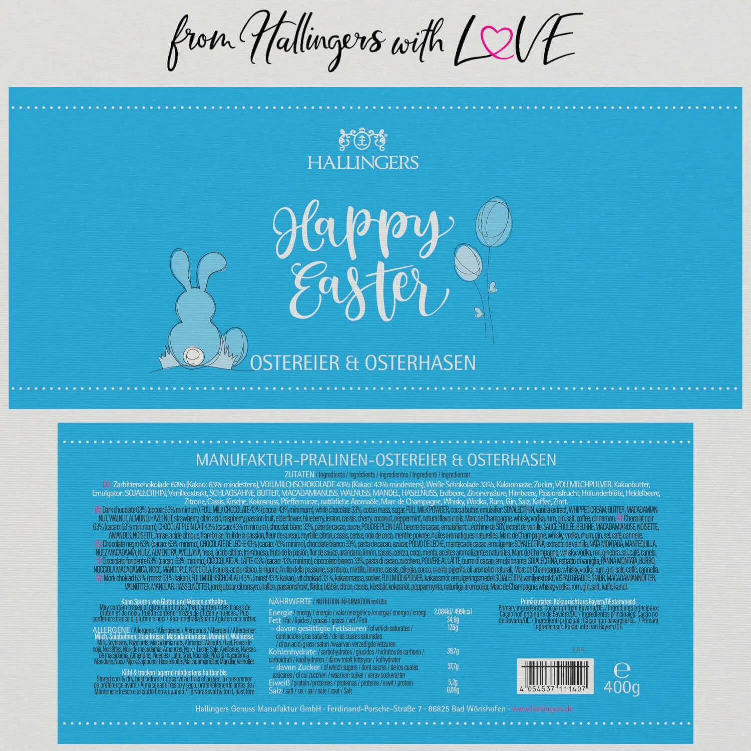 Happy Easter XXL (Pralinen-Ostereier-Mix)