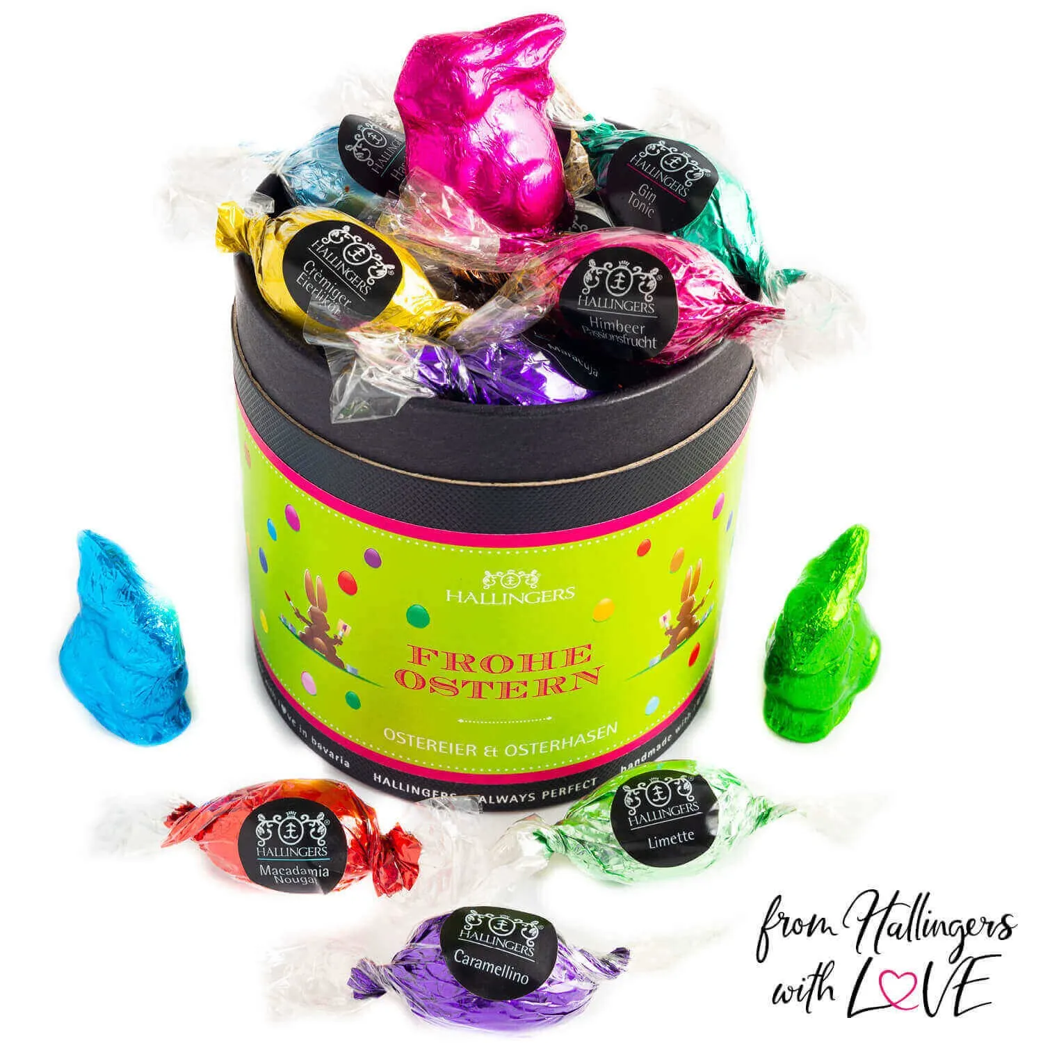 Frohe Ostern Hasenwerkstatt XXL (Pralinen-Ostereier-Mix)