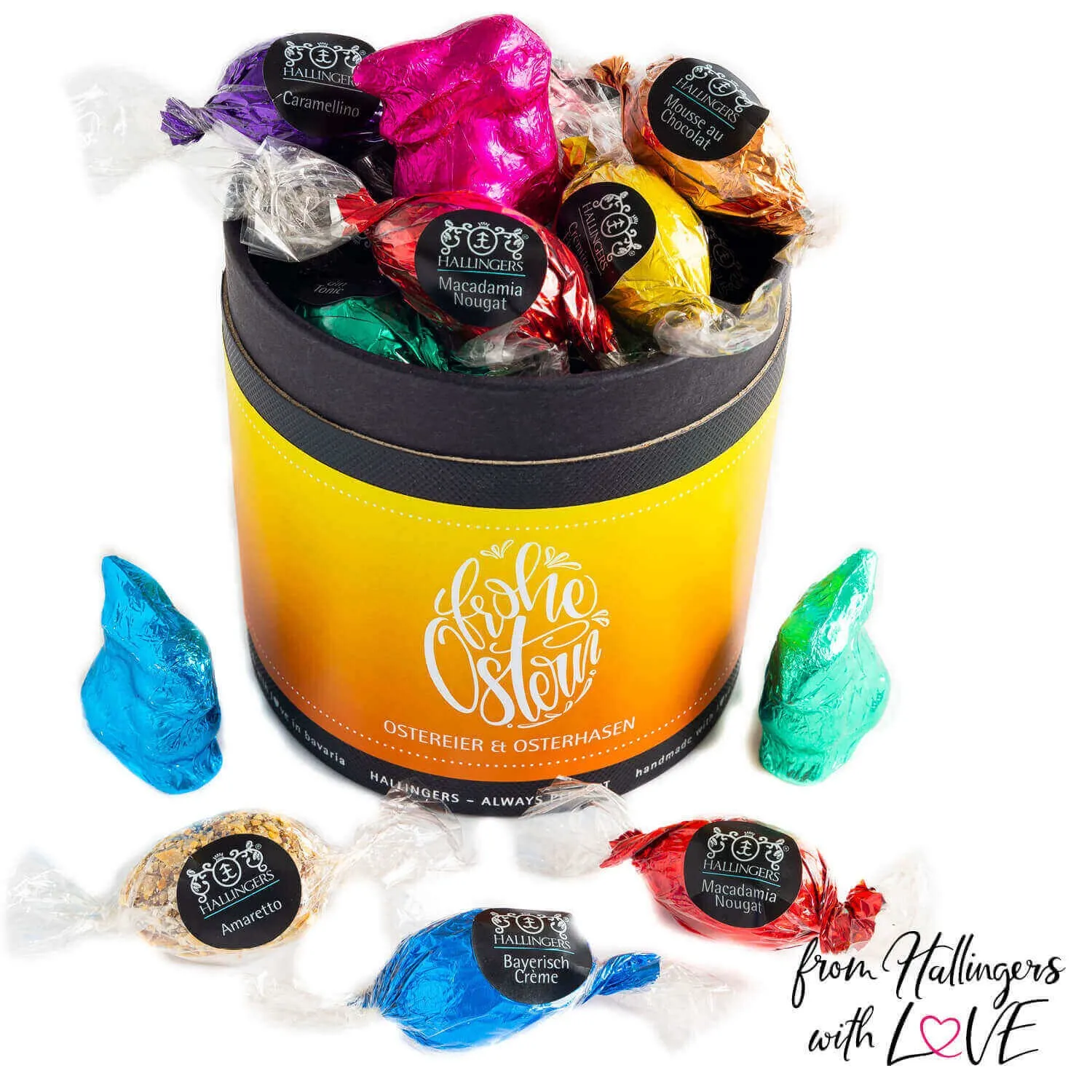 Frohe Ostern Osterei XXL (Pralinen-Ostereier-Mix)