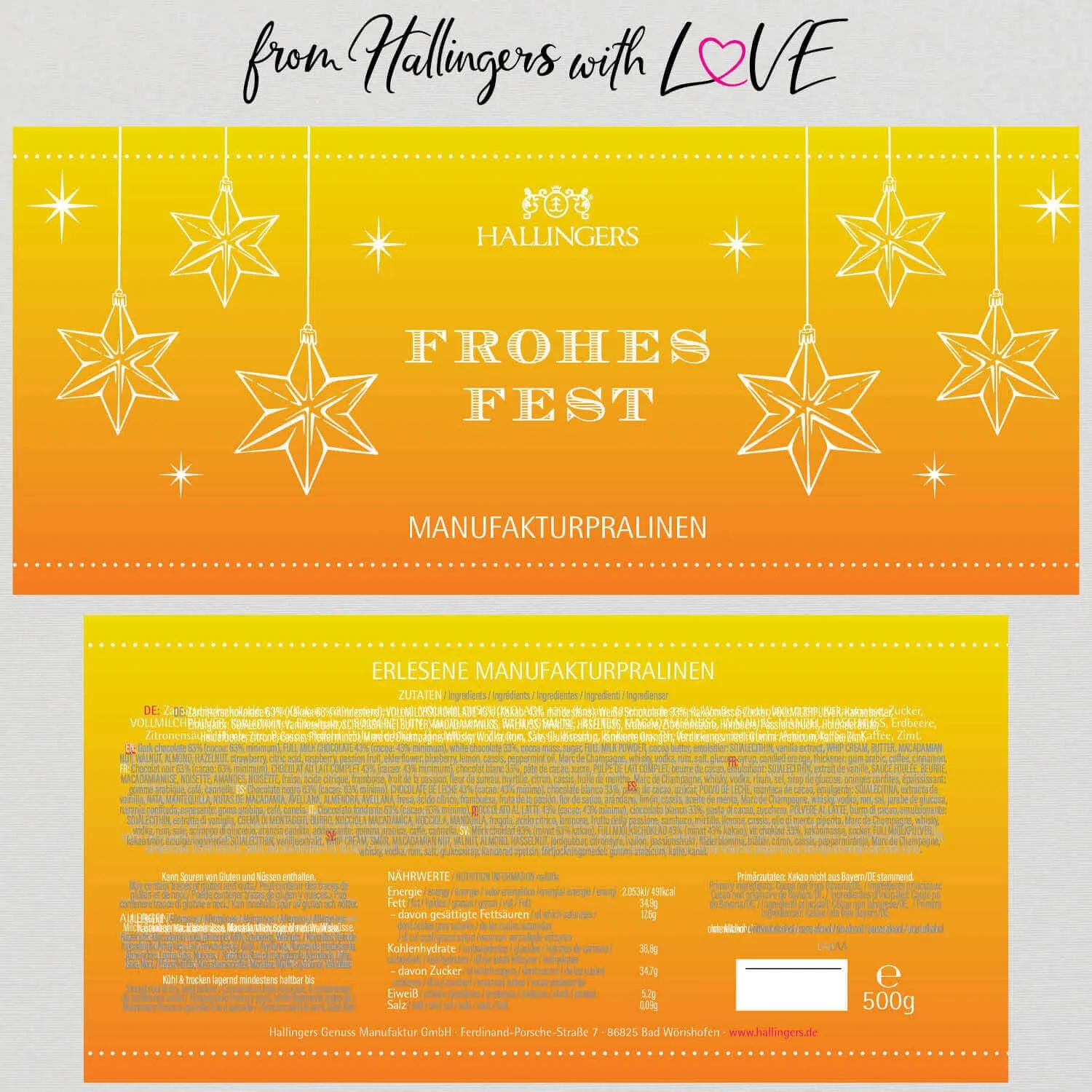 Frohes Fest XXL (Pralinen Mix, ohne Alkohol)