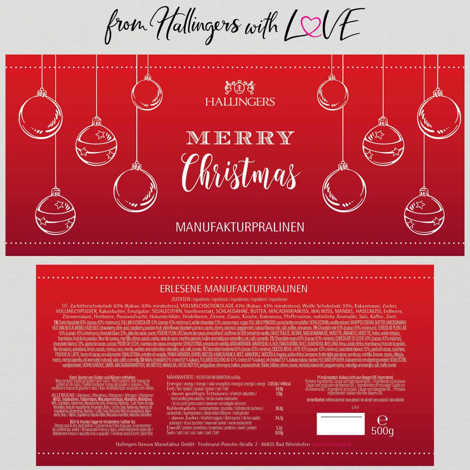 Merry Christmas XXL (Pralinen Mix, ohne Alkohol)