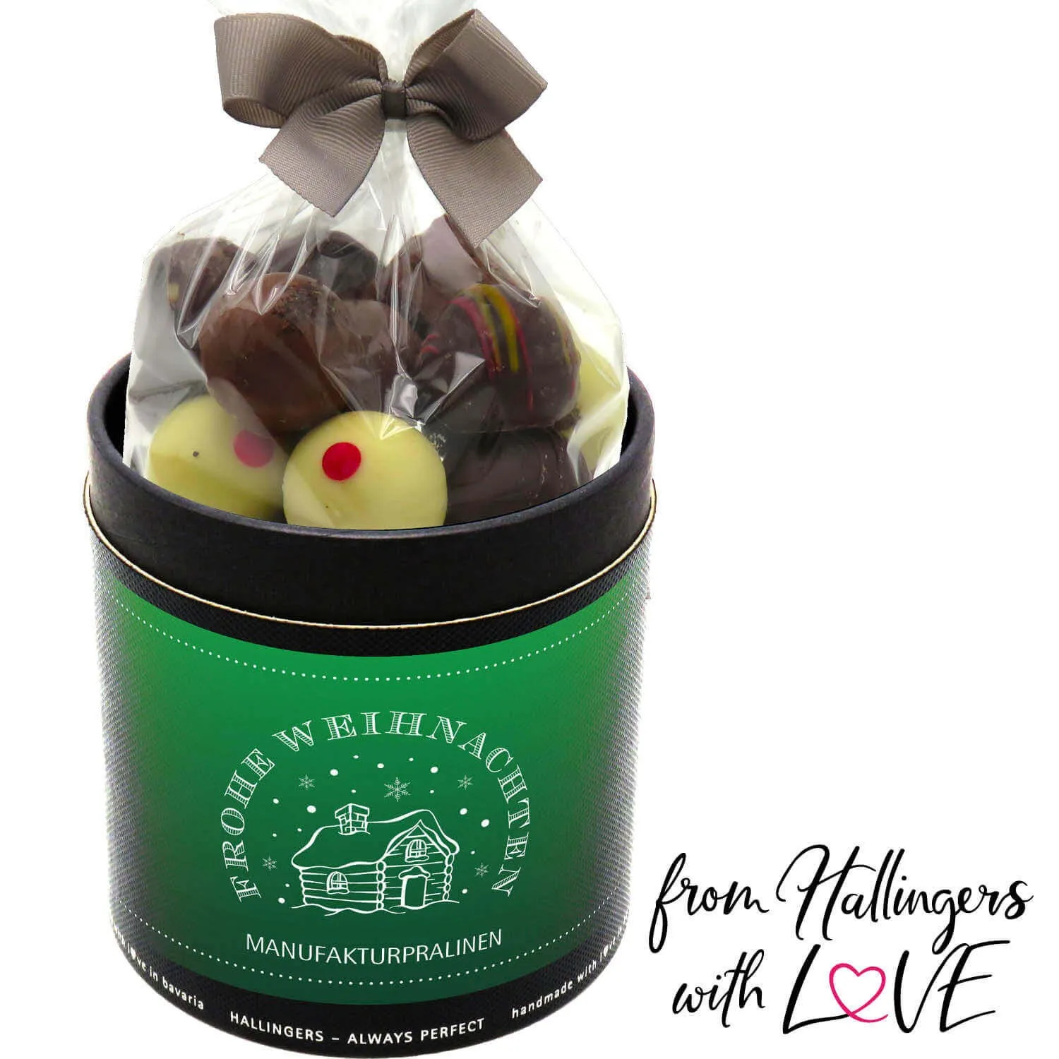 Frohe Weihnachten XXL - Green (Pralinen Mix, ohne Alkohol)