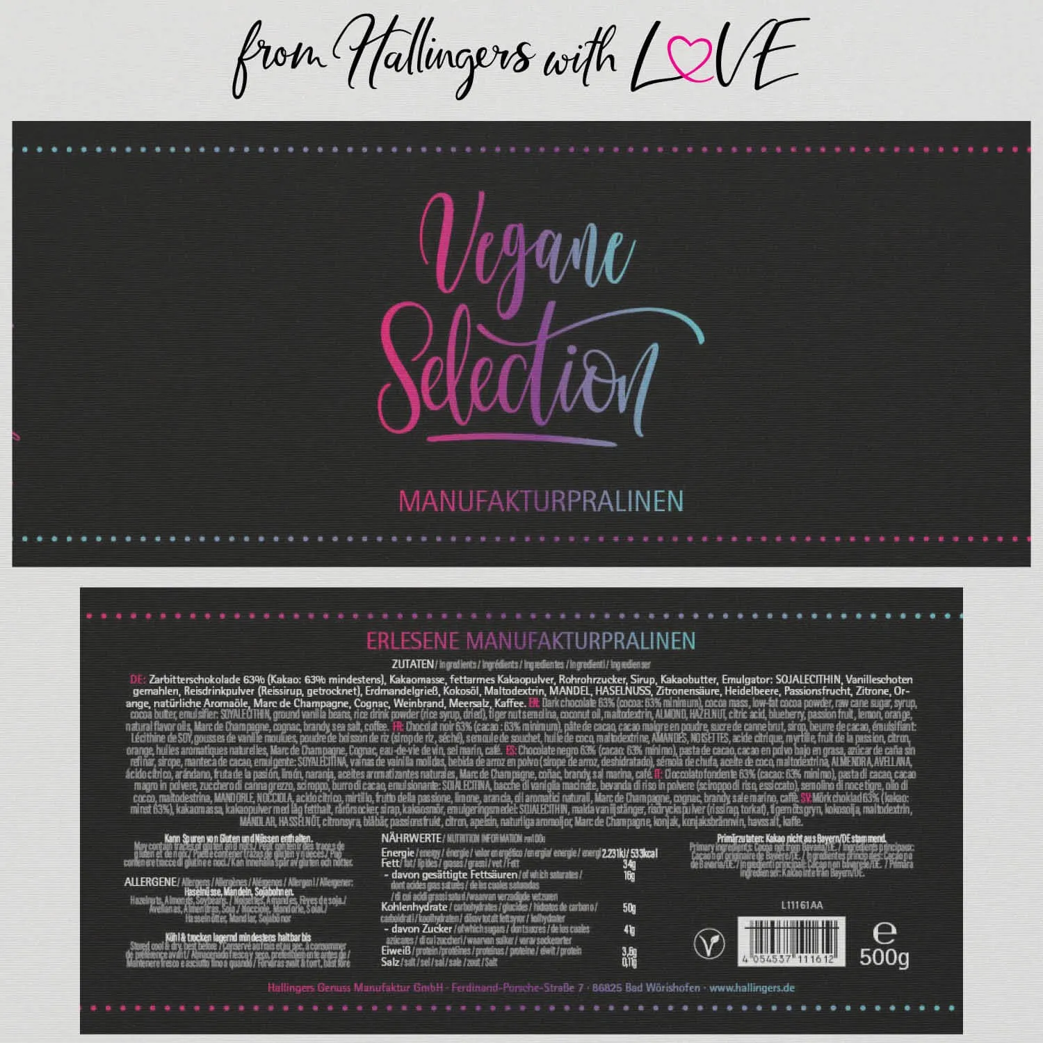 Vegane Selection XXL (Pralinen-Mix, vegan)