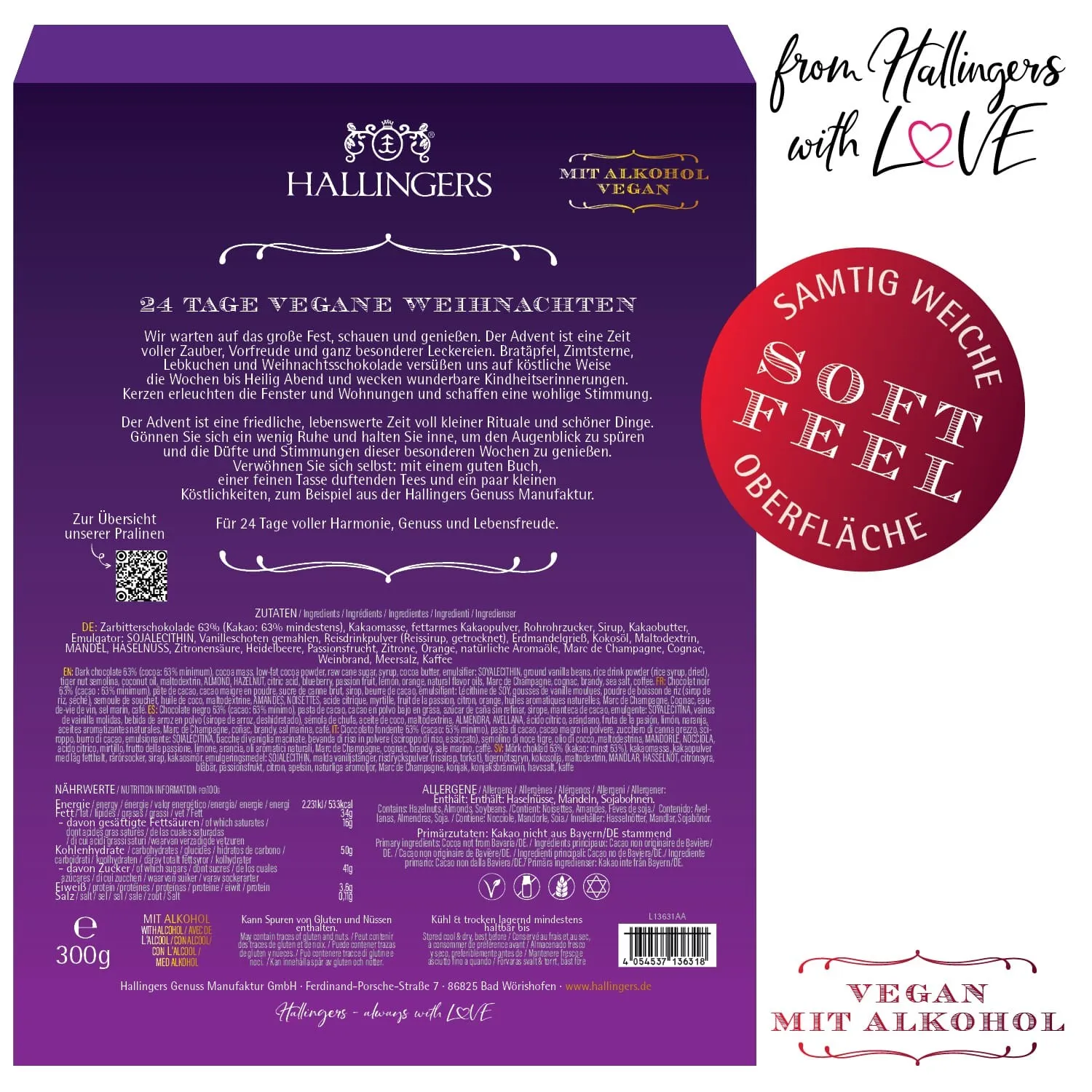 Frohe Weihnachten (Pralinen-Mix, vegan)