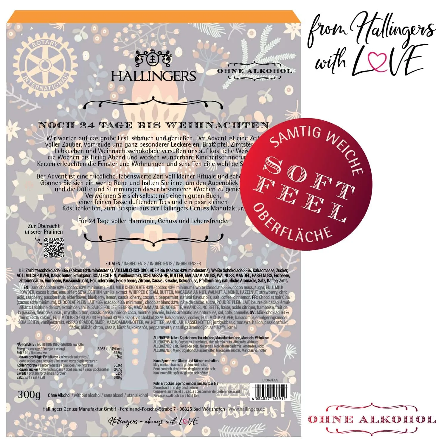 Rotary Nussknacker - Pralinen, ohne Alkohol handmade
