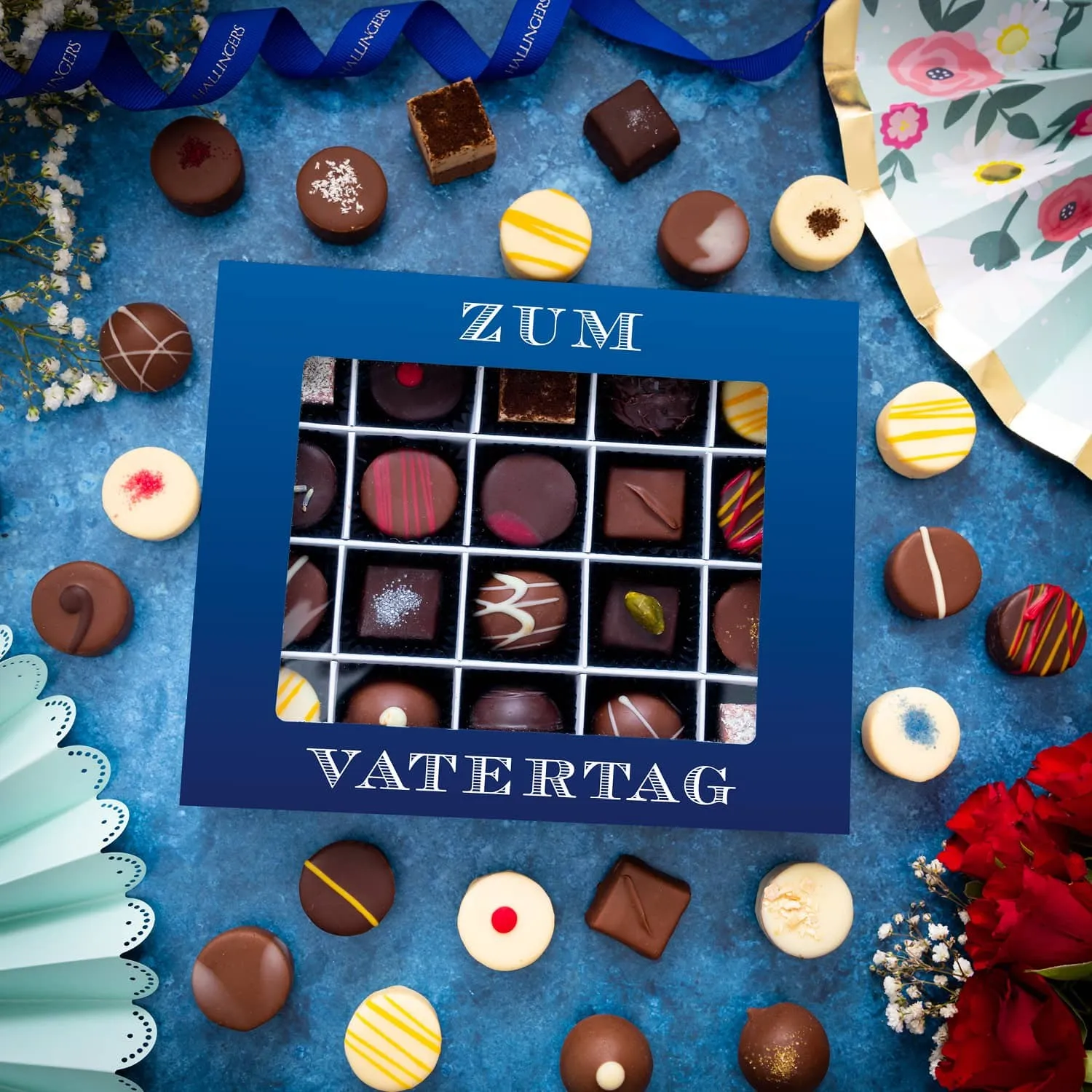 Liebevolle Handarbeit: Jede Praline wird mit Sorgfalt und Liebe zum Detail hergestellt.