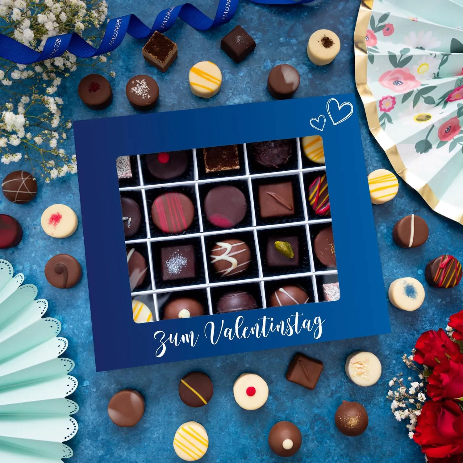 Liebevolle Handarbeit: Jede Praline wird mit Sorgfalt und Liebe zum Detail hergestellt.