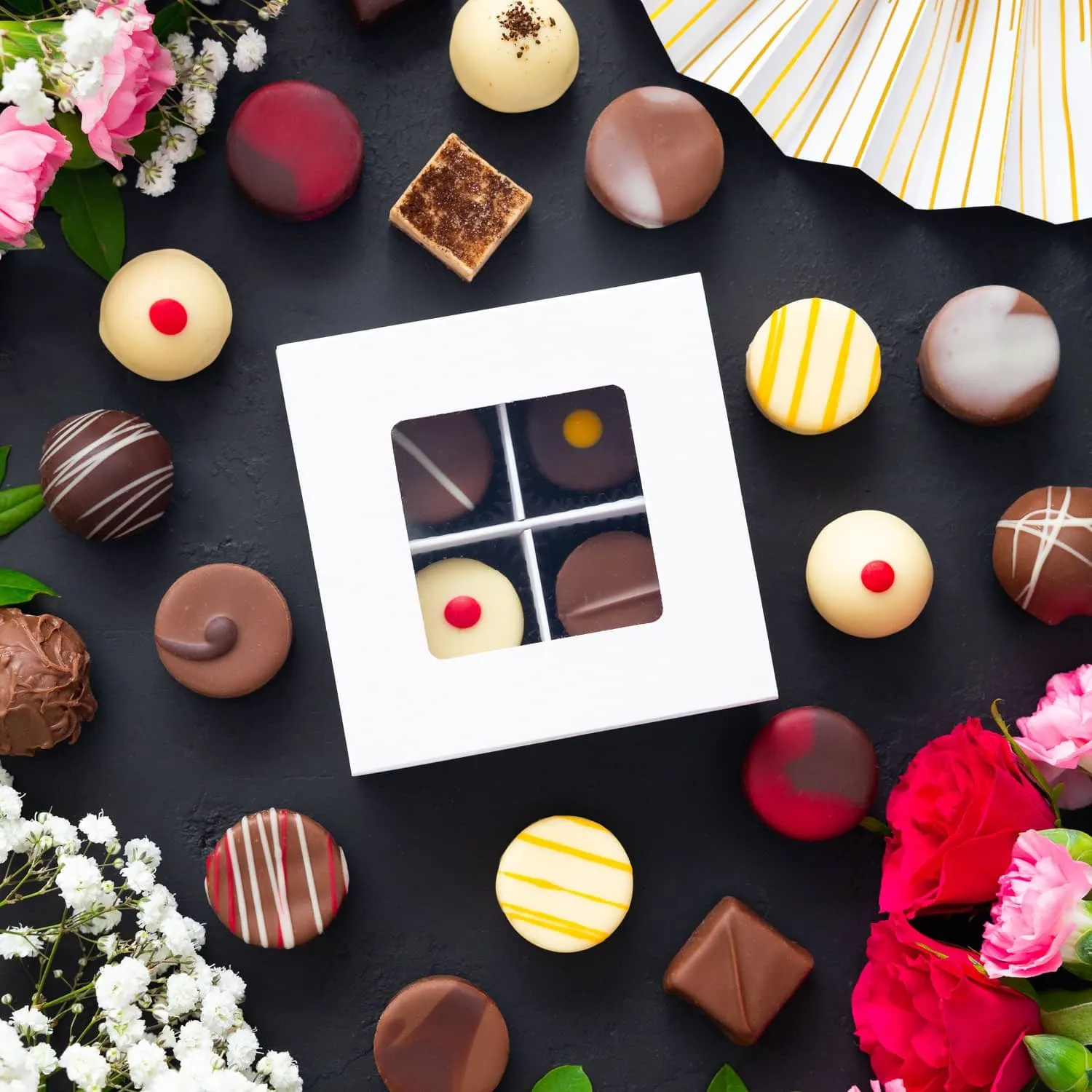 Hochwertiger Pralinen-Mix, passend zu jedem Anlass! Über Manufaktur-Pralinen freut sich jeder!