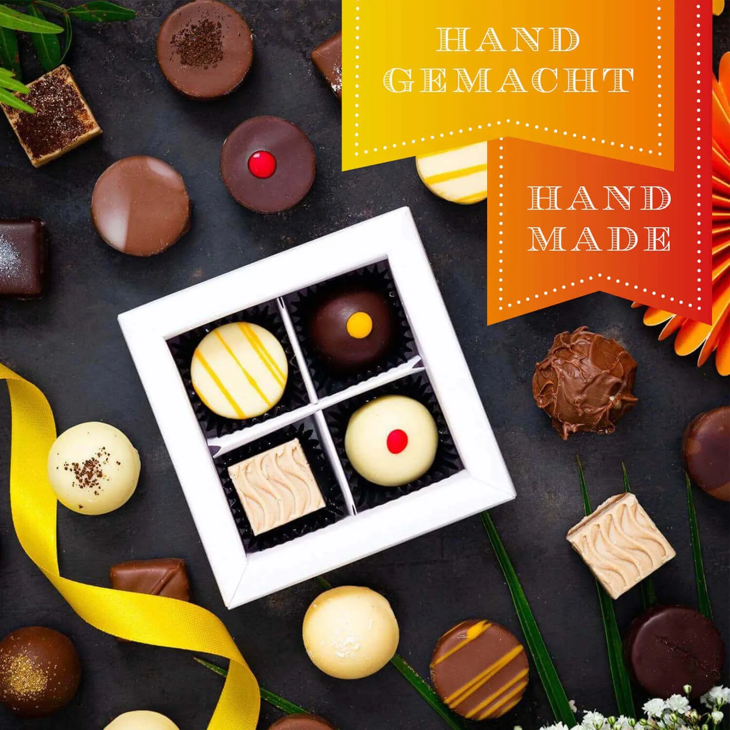 Was soll man nur schenken? Nimm doch Pralinen!