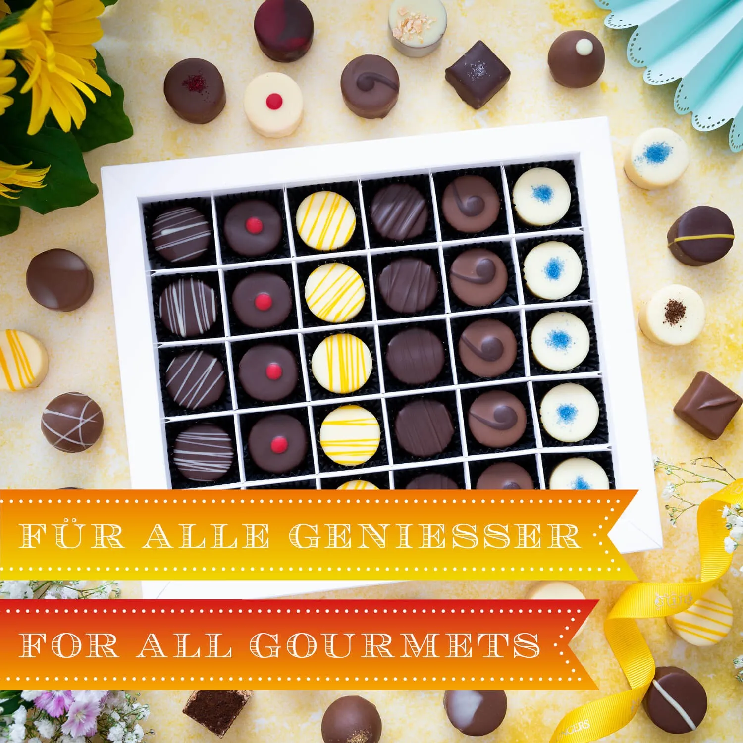 Was soll man nur schenken? Nimm doch Pralinen!