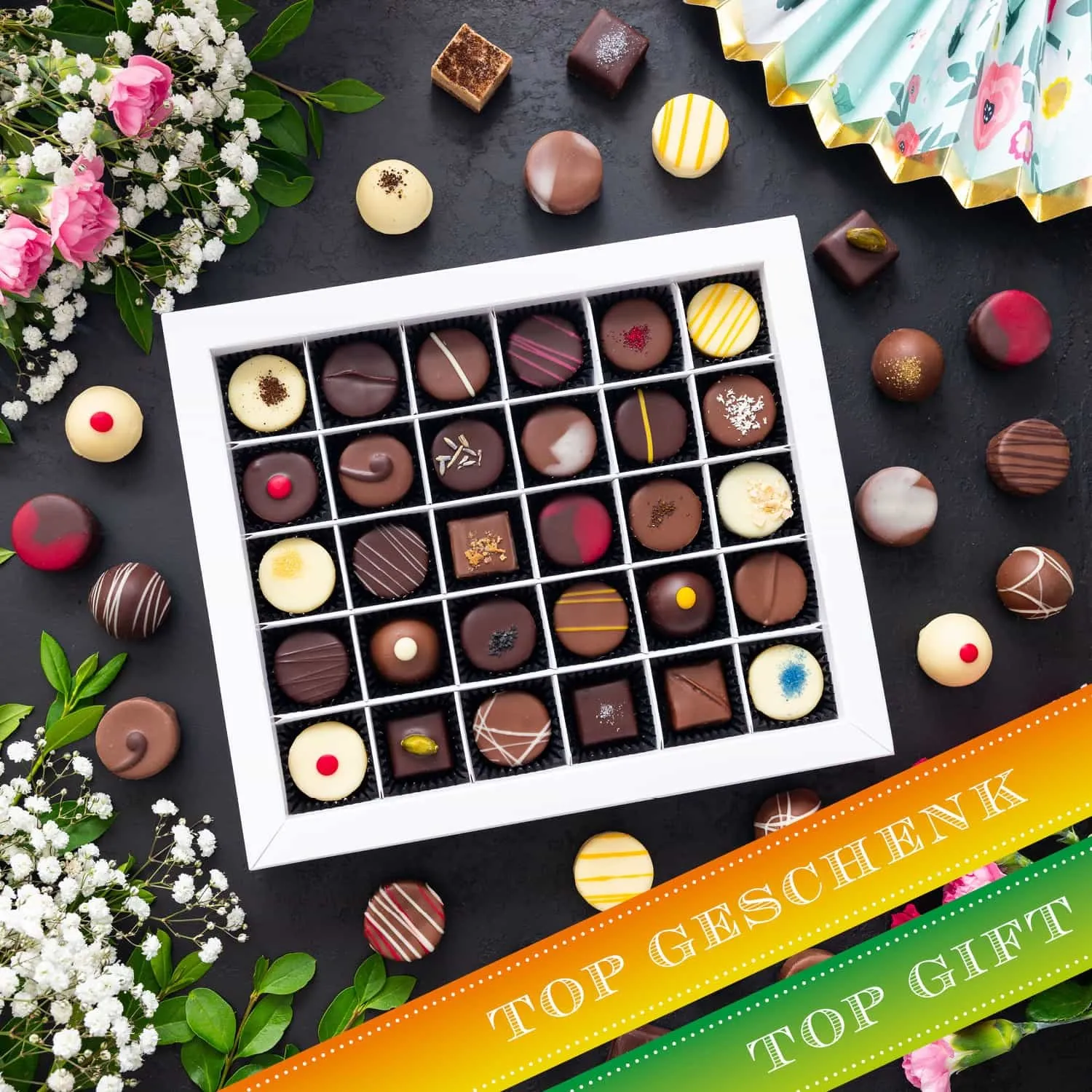 Sag´s mit luxuriösen Pralinen: Gute Besserung