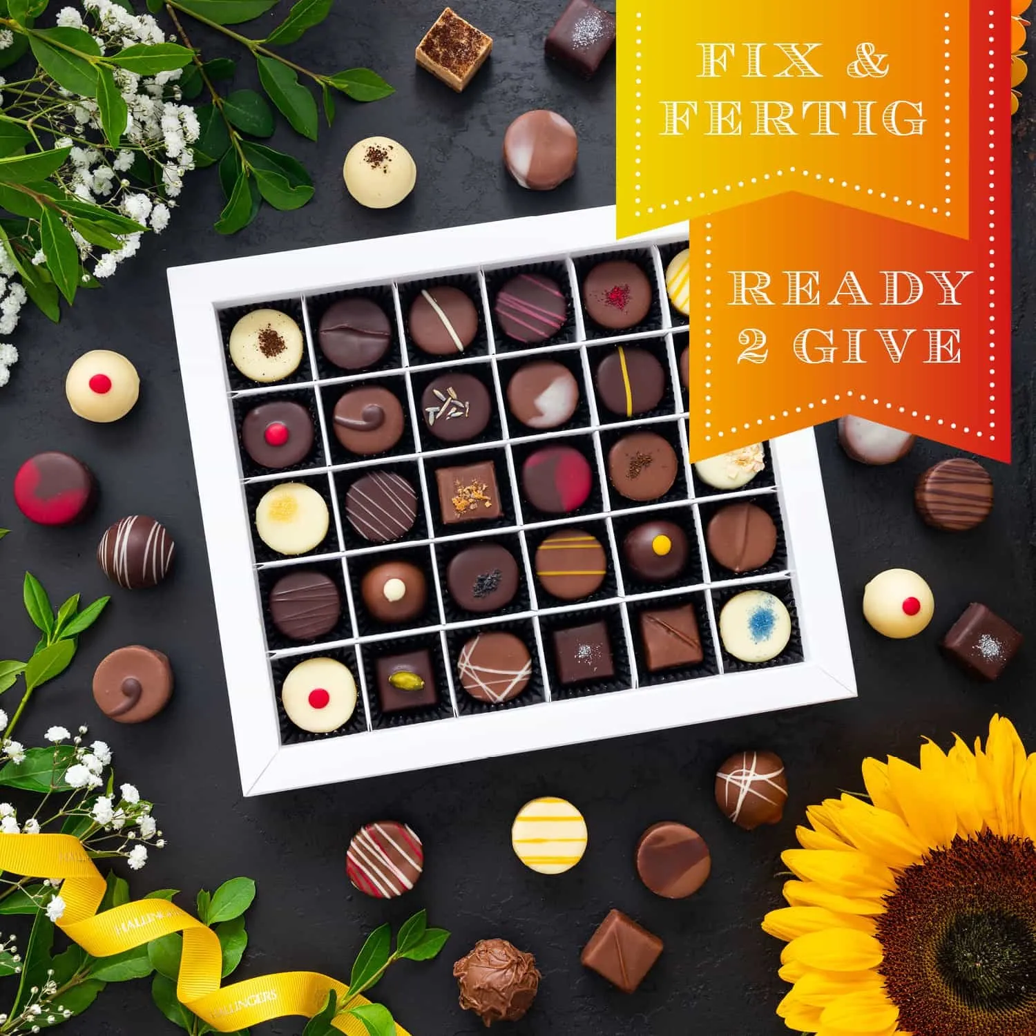 Sag´s mit luxuriösen Pralinen: Entschuldigung