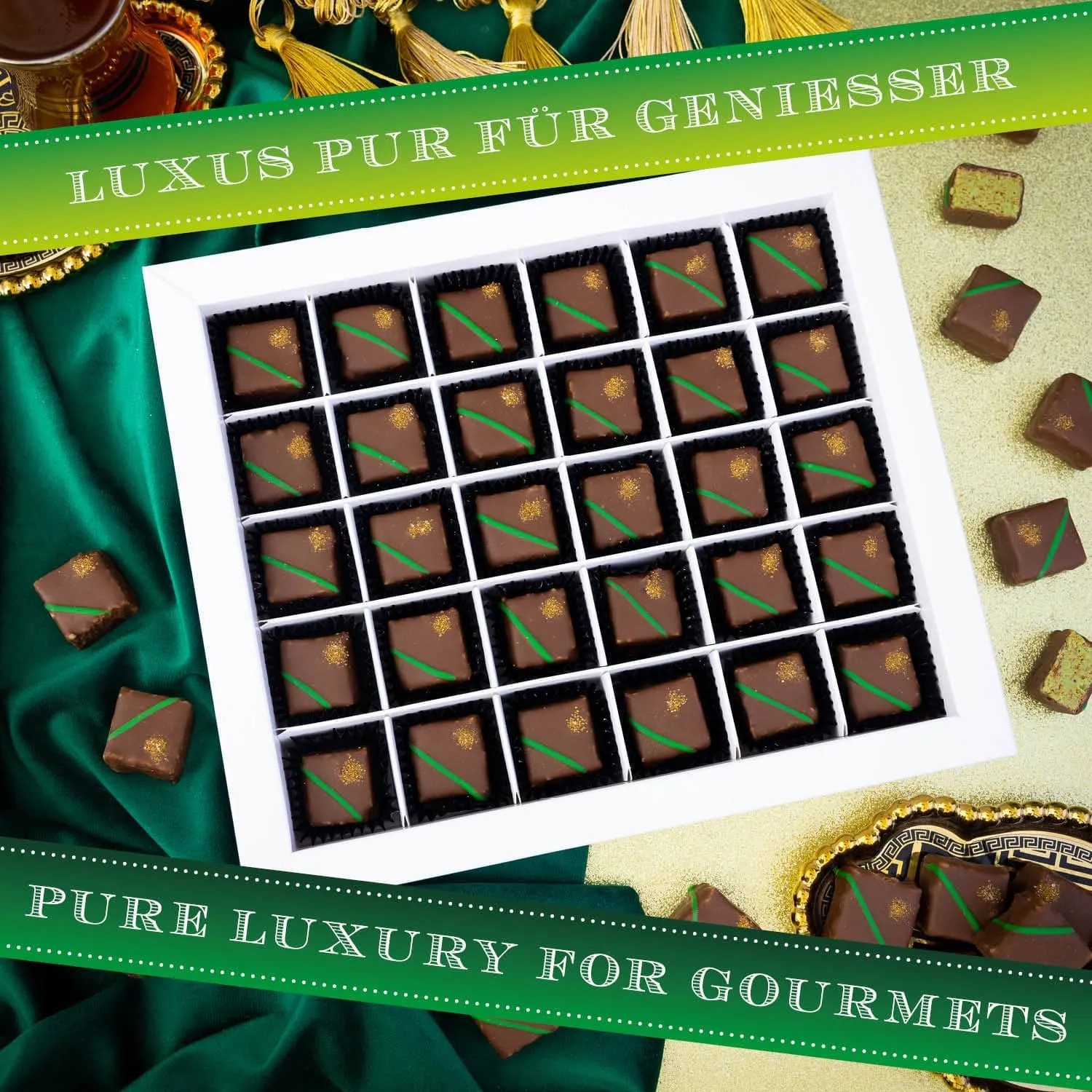 Tradition, Luxus und Tradition, passend zum aktuellen Trend! Verführung pur! Handgemachte Pralinen aus Bayern - die Königsklasse der Confiserie-Kunst!