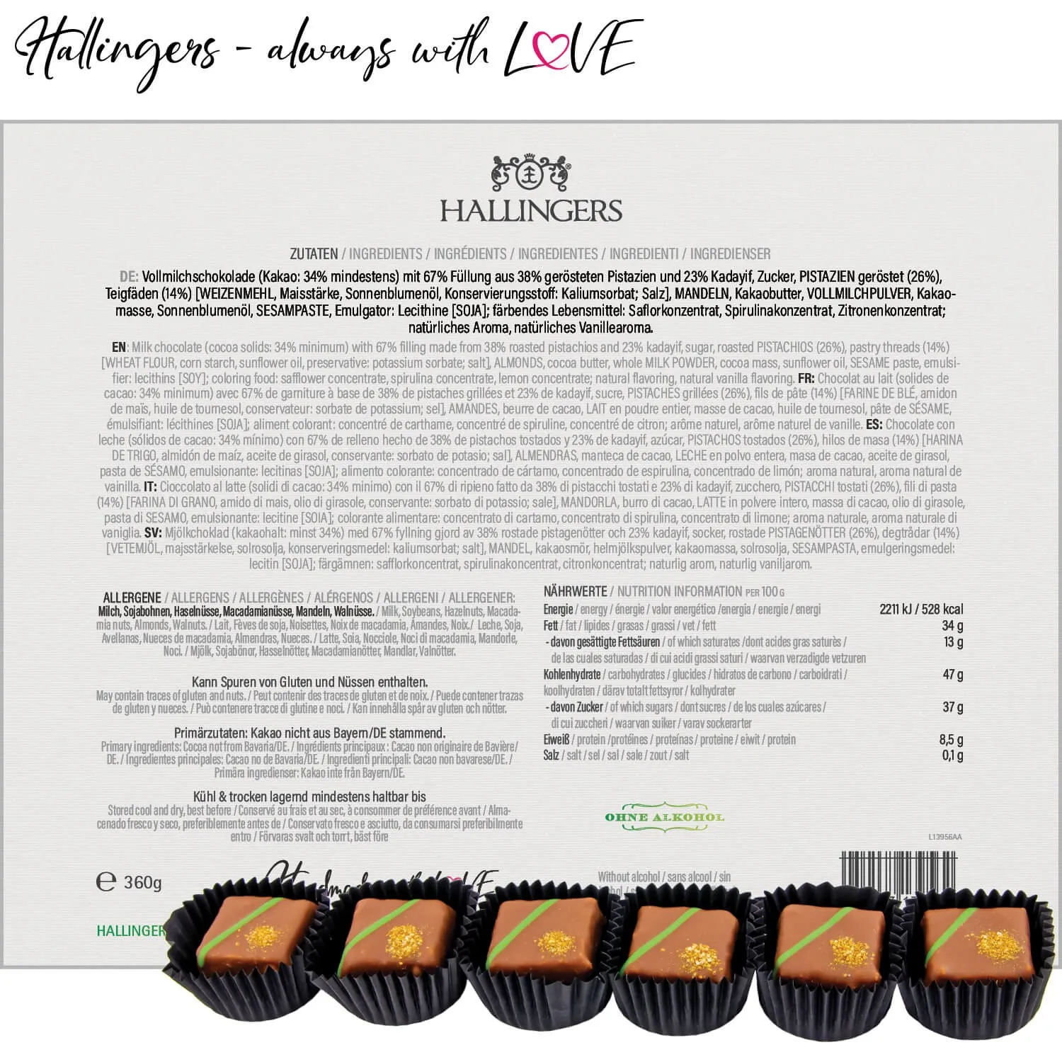 Dubai Pralinen XXL (Dubai-Style-Pralinen)