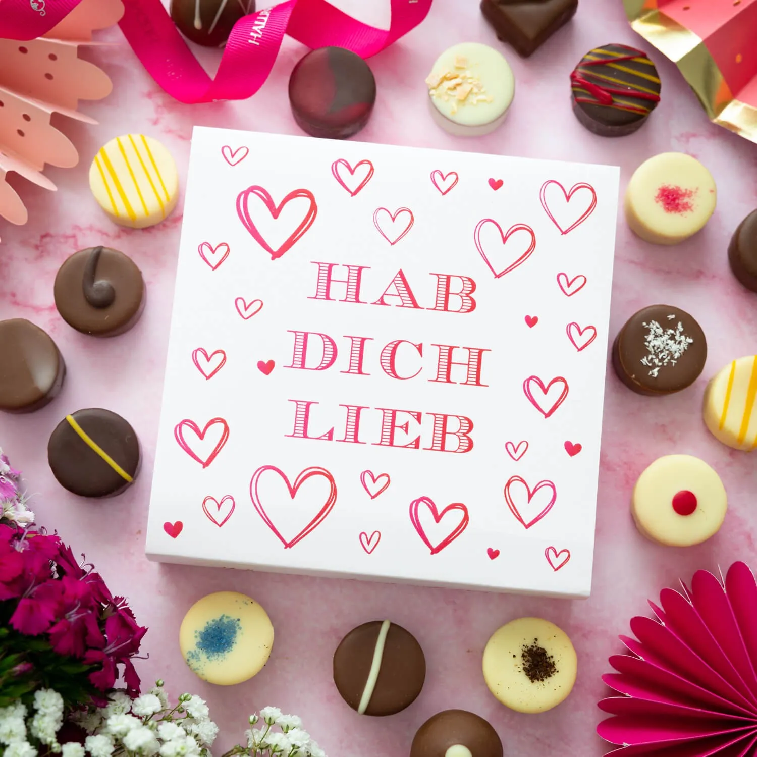 Luxus zum verschenken mit der wunderschönen Botschaft \Hab Dich lieb\