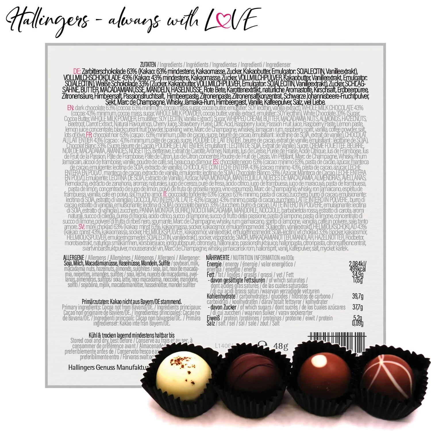 Love Black (Pralinen-Mix)