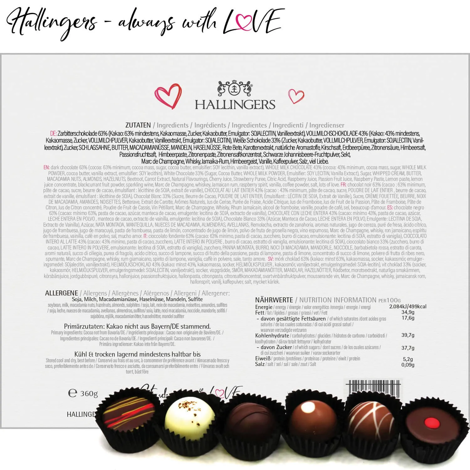 Love Black XXL (Pralinen-Mix)