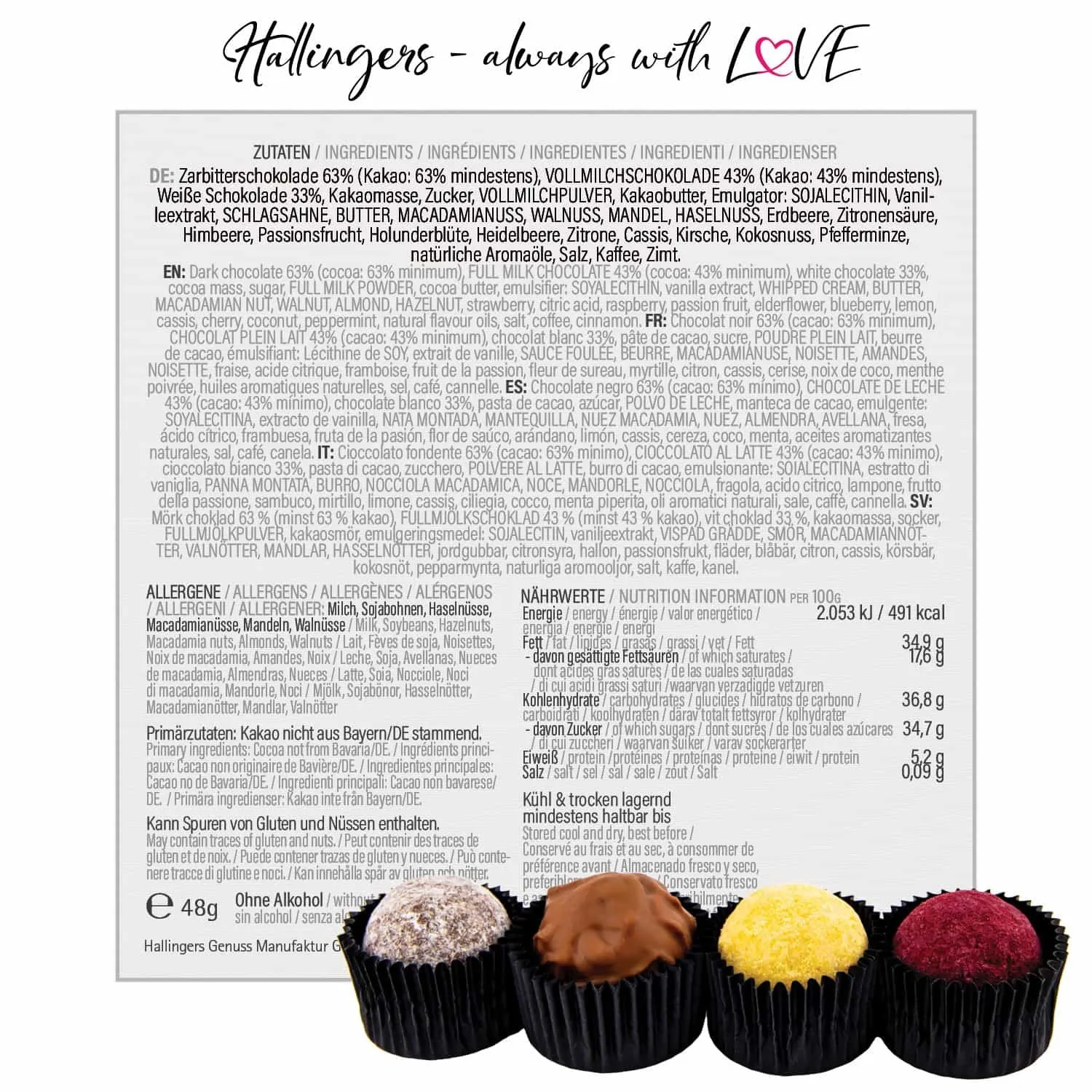 Vegane Pralinen (Pralinen-Mix, vegan)