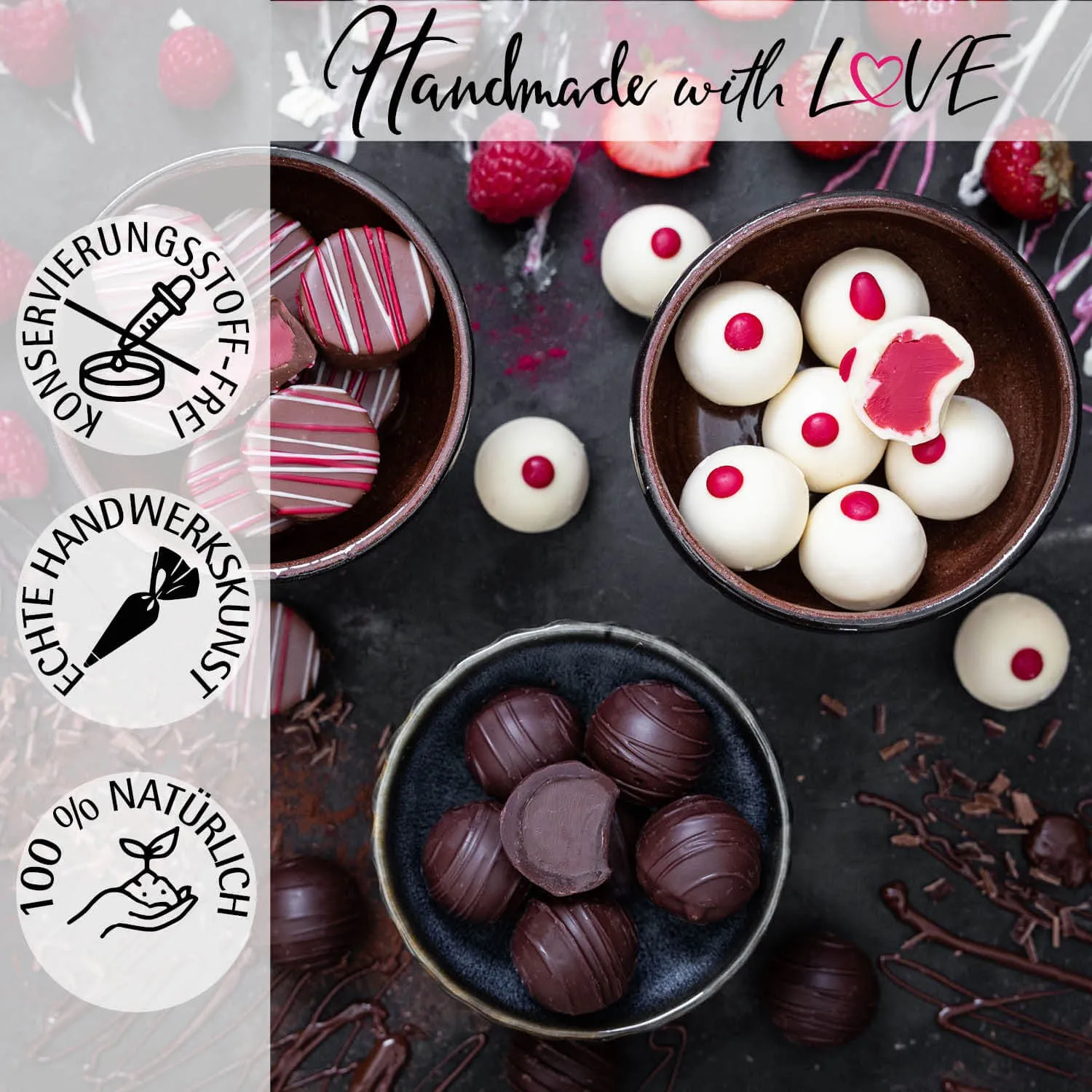 Frohe Ostern pink XL (Pralinen-Mix)