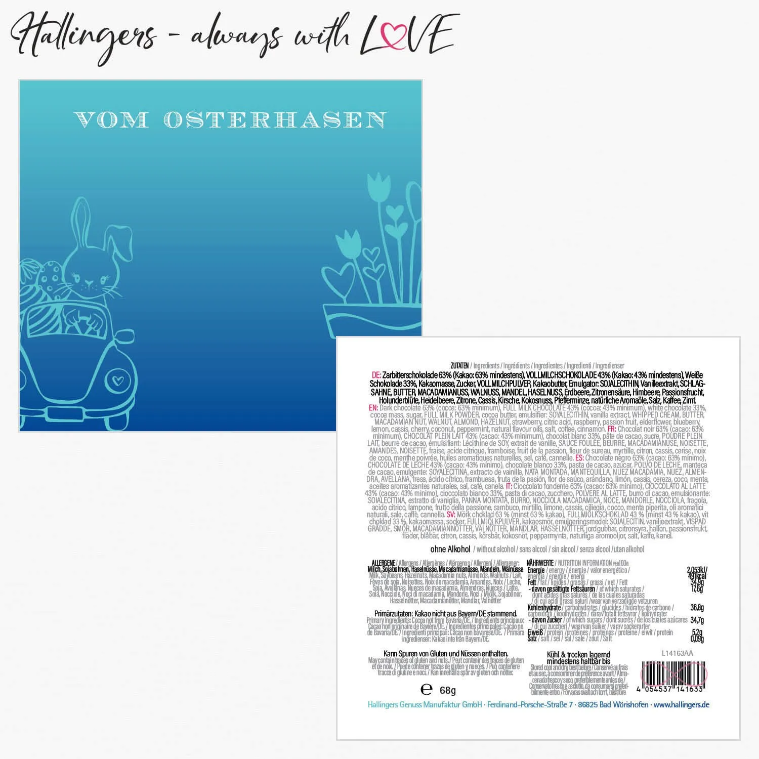 Vom Osterhasen (Pralinen-Ostereier-Mix)