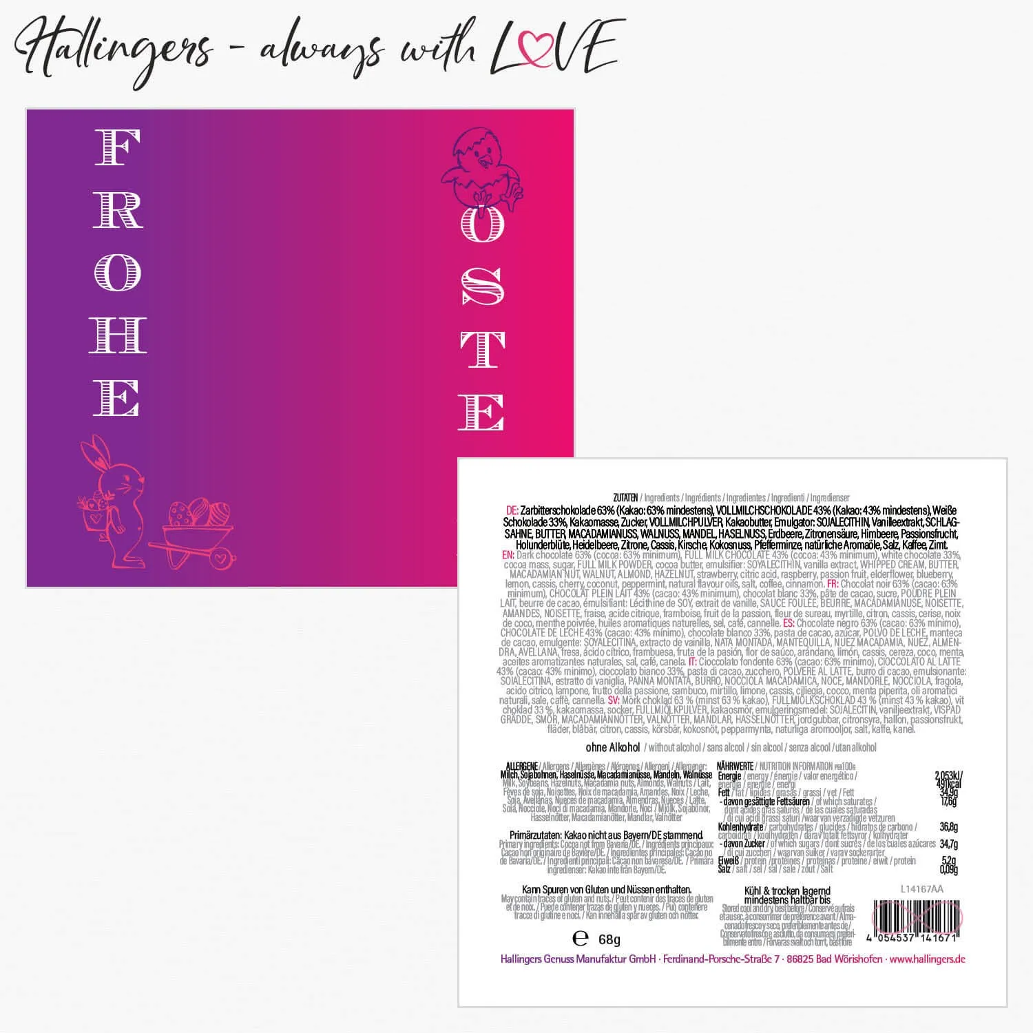 Frohe Ostern (Pralinen-Ostereier-Mix)