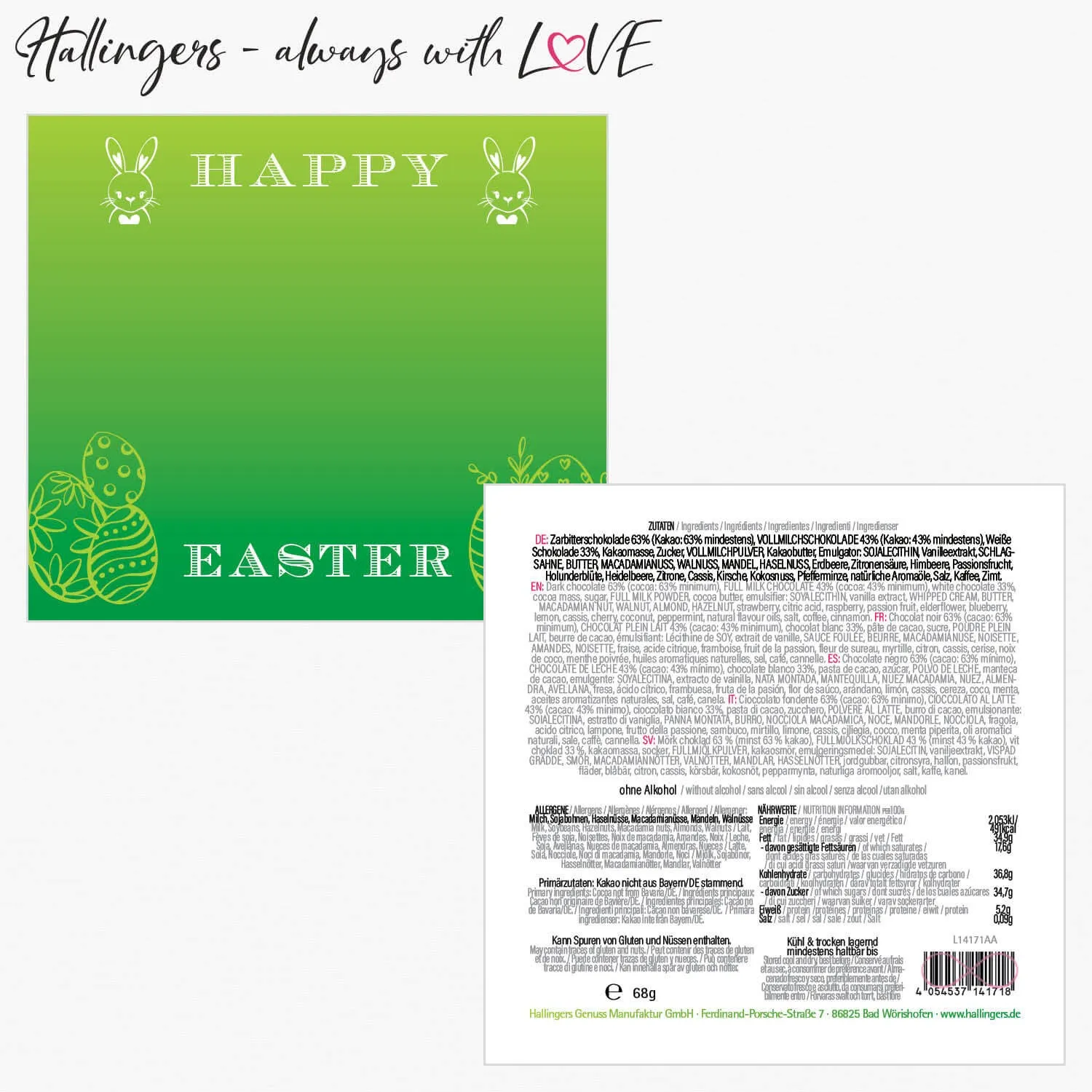 Happy Easter (Pralinen-Ostereier-Mix)