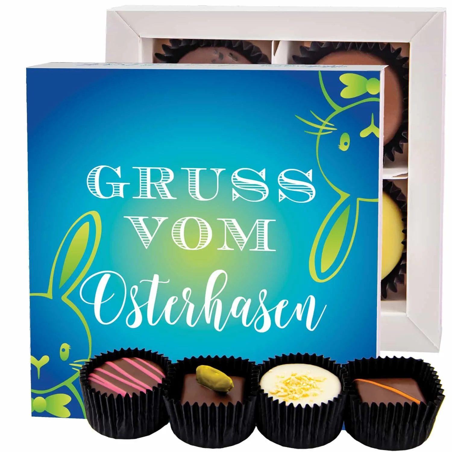 Gruß vom Osterhasen (Pralinen Mix, ohne Alkohol)