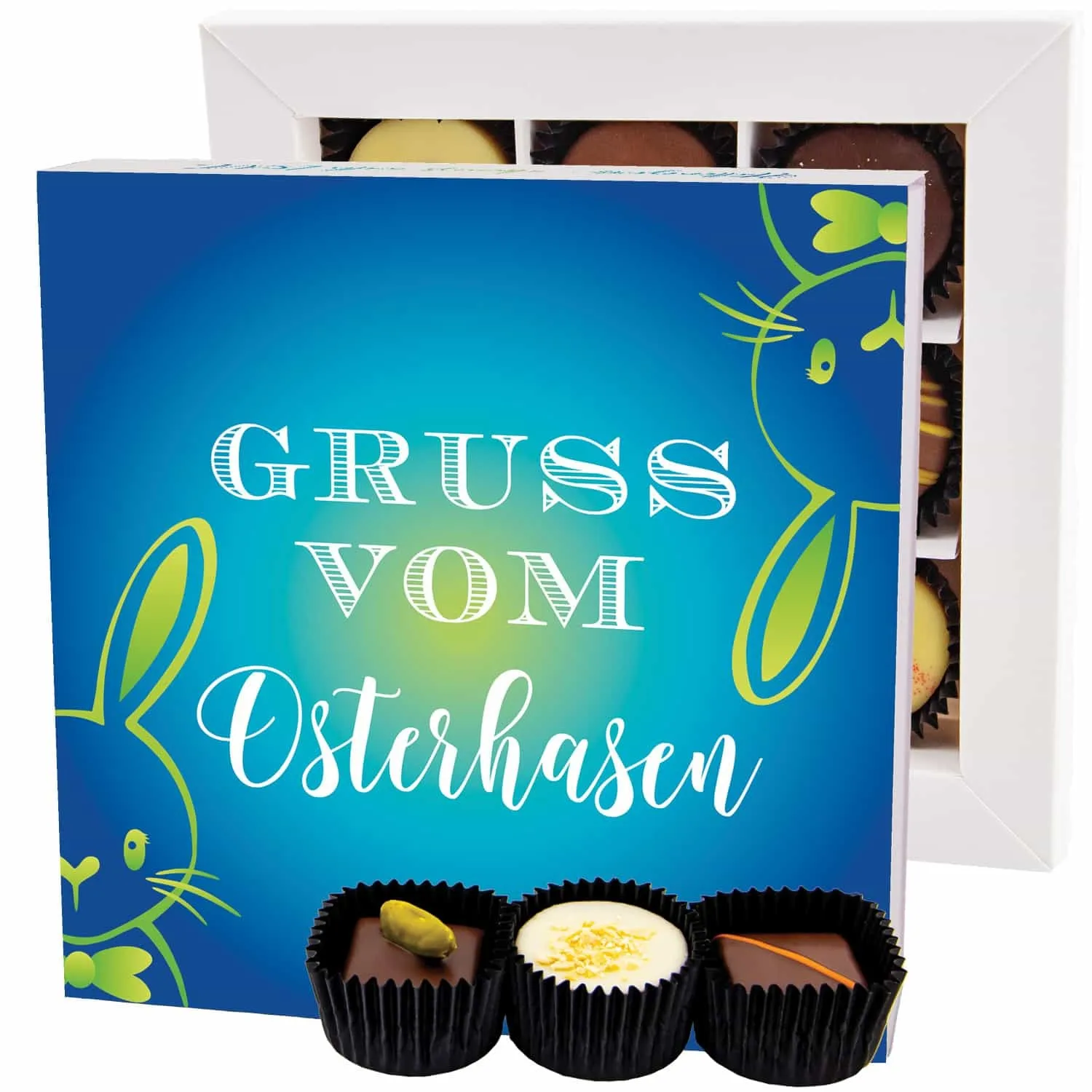 Gruß vom Osterhasen L (Pralinen Mix, ohne Alkohol)