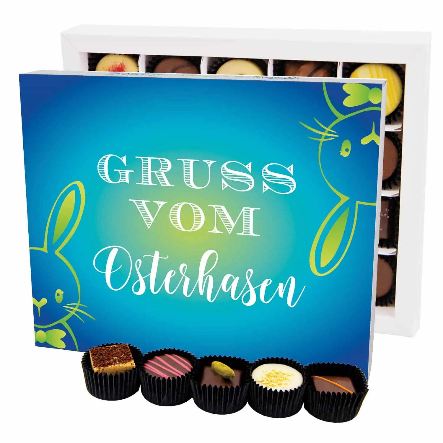 Gruß vom Osterhasen XL (Pralinen Mix, ohne Alkohol)