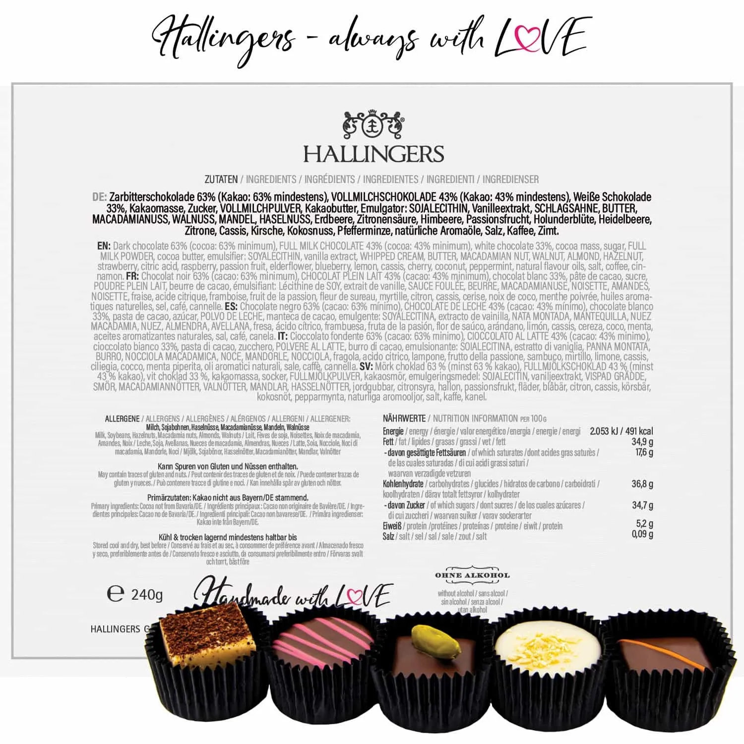 Happy Easter XL (Pralinen Mix, ohne Alkohol)