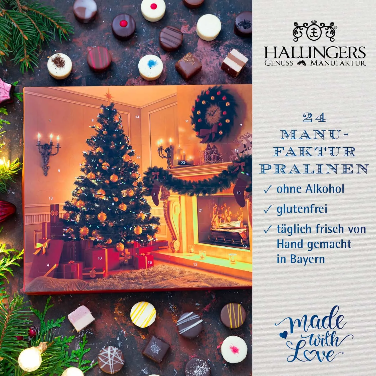24 Genussmomente in der Weihnachtszeit. Pralinen - ein must-have!