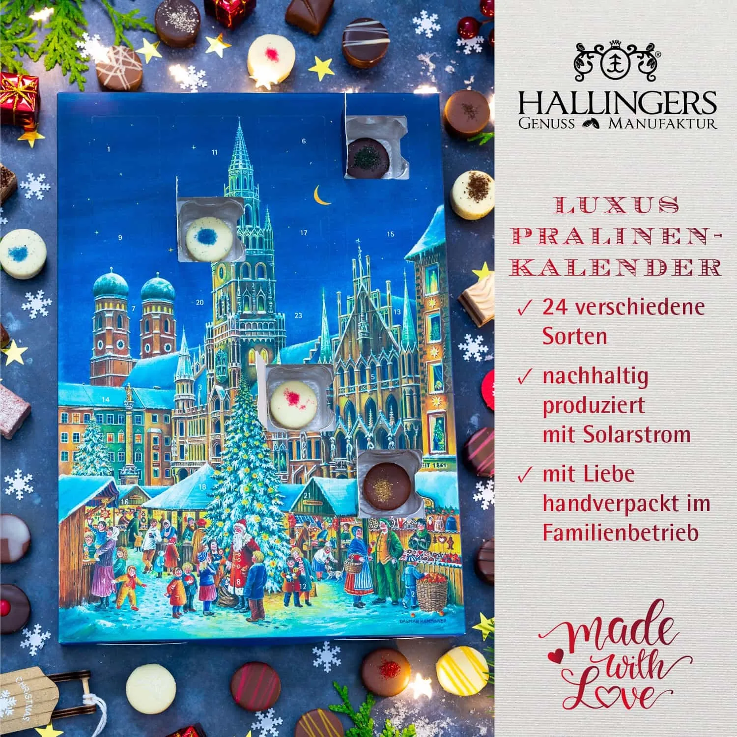 Pure Verführung! Die Königsklasse der Confiserie-Kunst sind Pralinen.