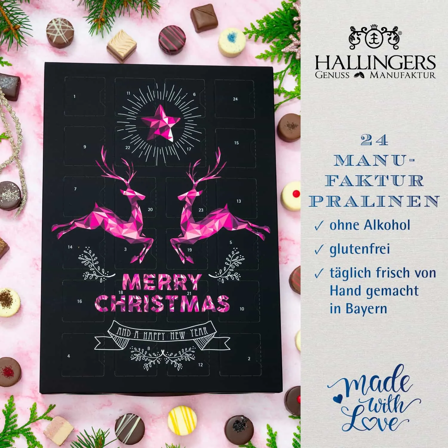 24 Genussmomente in der Weihnachtszeit. Pralinen - ein must-have!