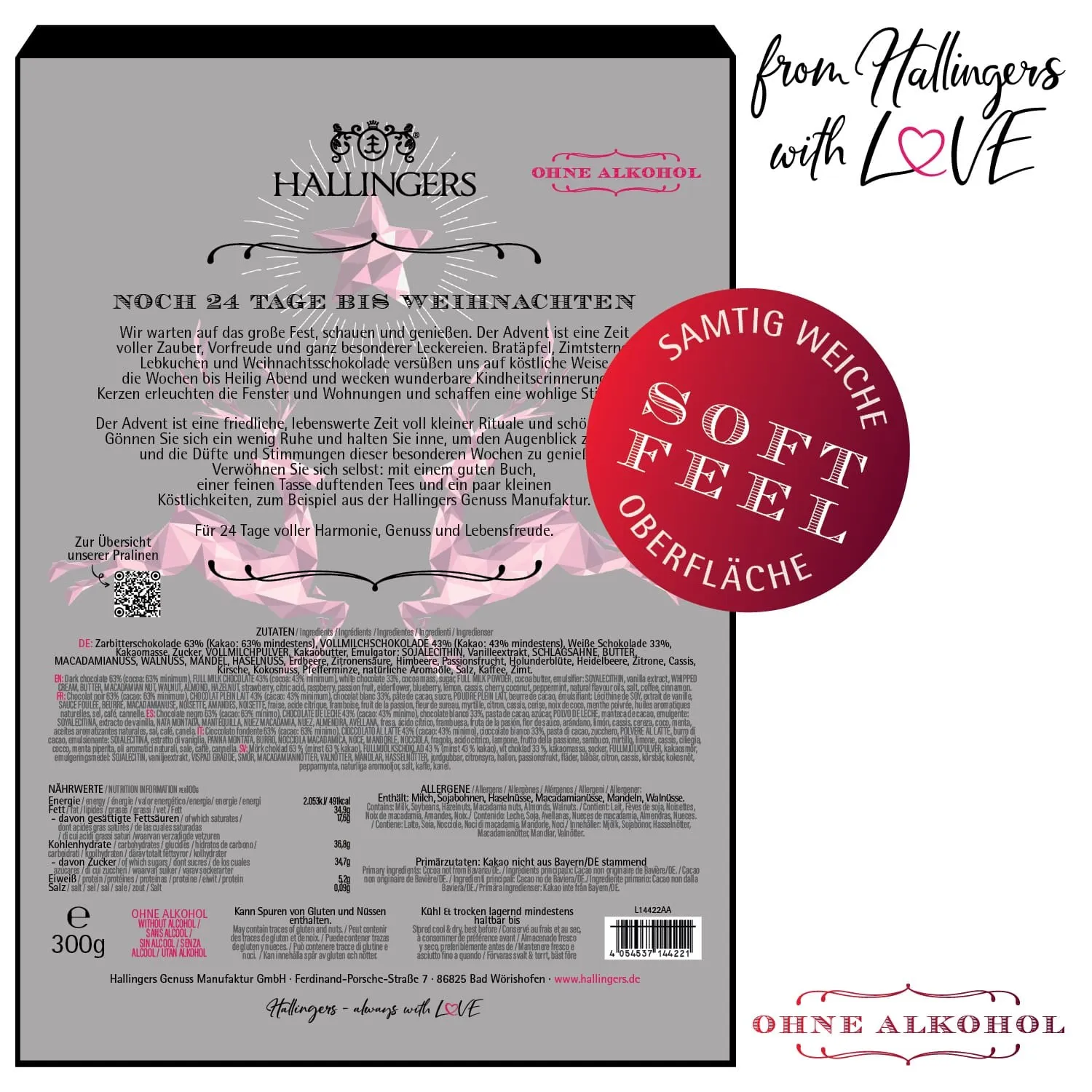 Pinke Elche (Pralinen Mix, ohne Alkohol)