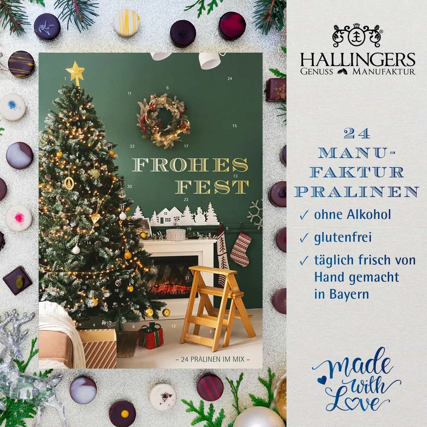 24 Genussmomente in der Weihnachtszeit. Pralinen - ein must-have!