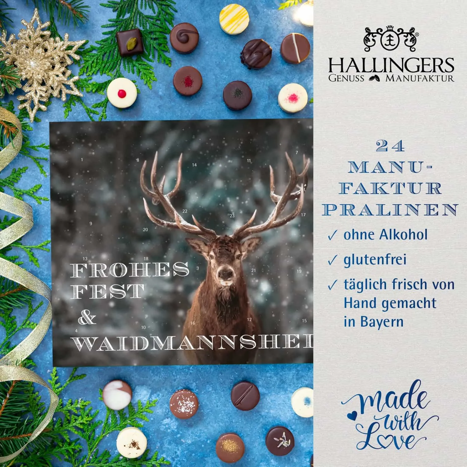 24 Genussmomente in der Weihnachtszeit. Pralinen - ein must-have!
