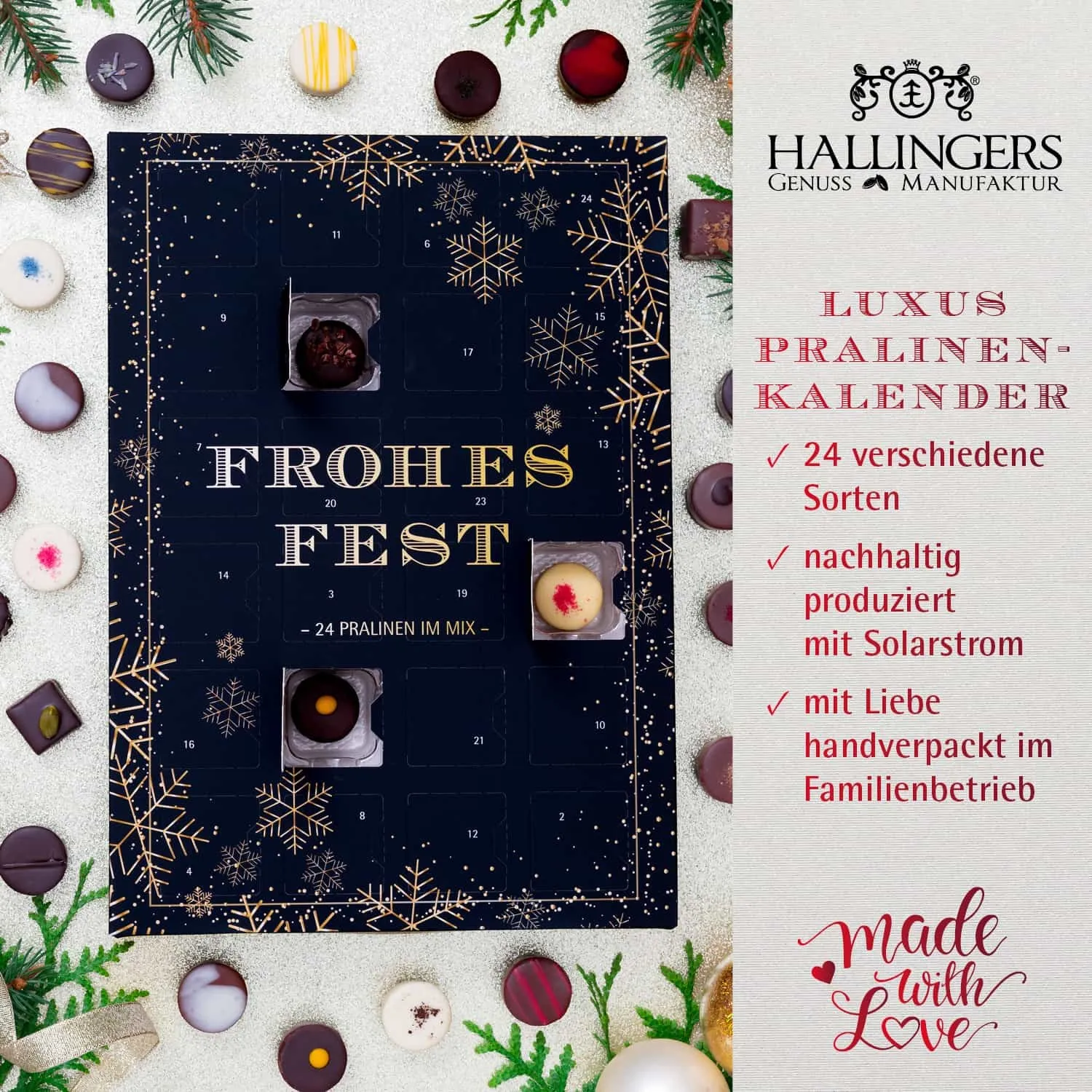 Pure Verführung! Die Königsklasse der Confiserie-Kunst sind Pralinen.