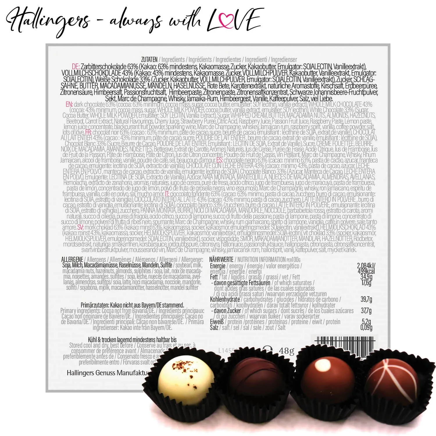 Frohes Fest Weiß (Pralinen-Mix)