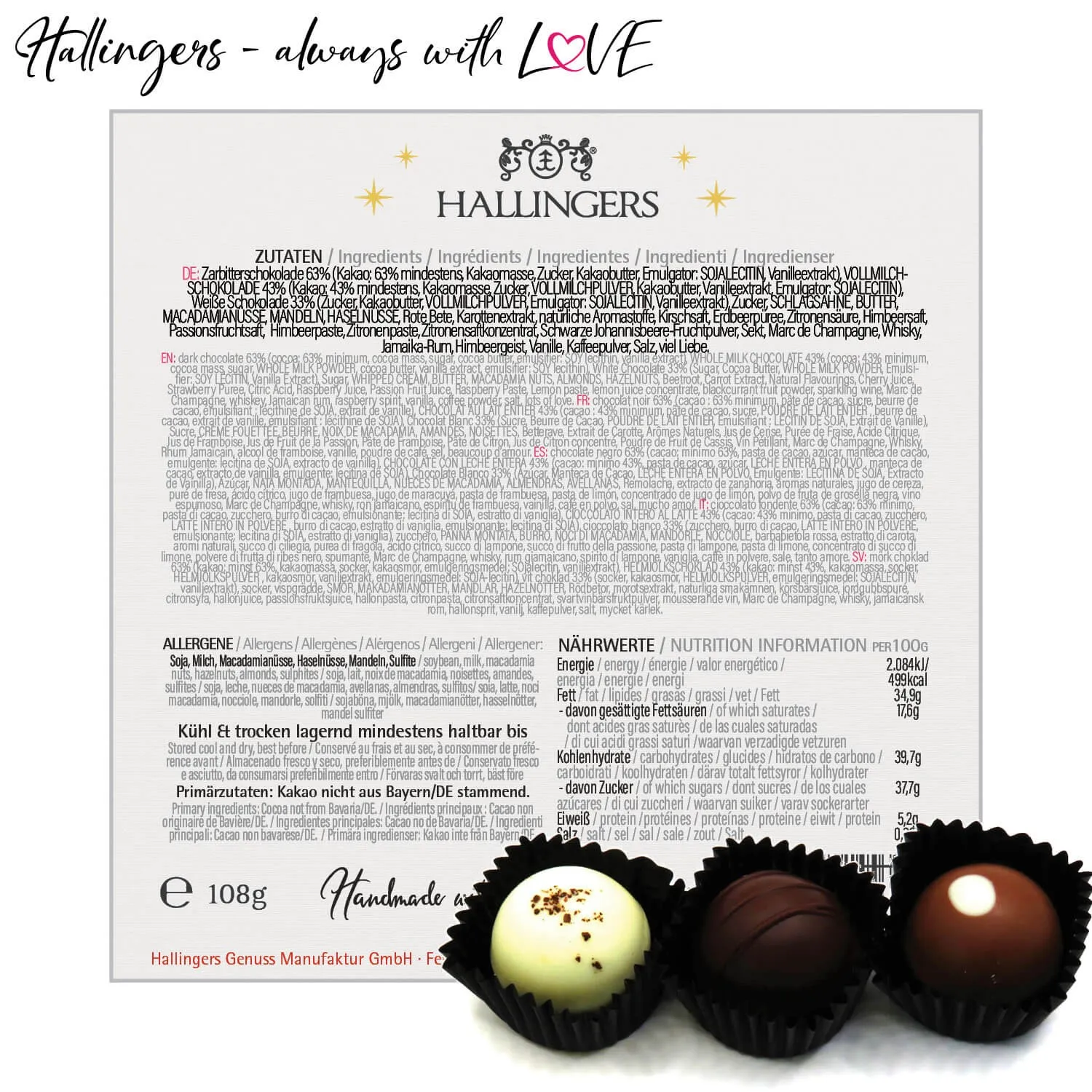 Gruß vom Nikolaus L (Pralinen-Mix)