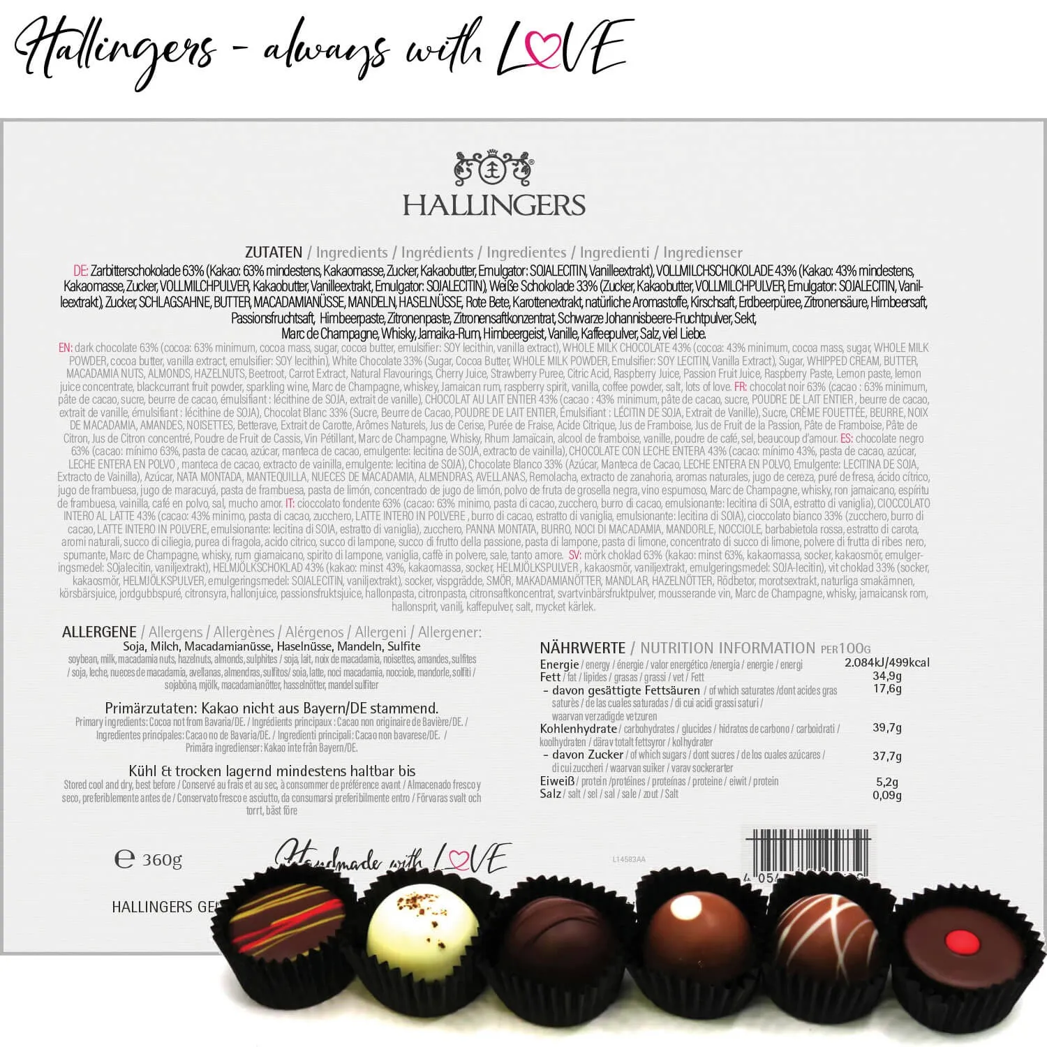 Merry Christmas Rot XXL (Pralinen-Mix)