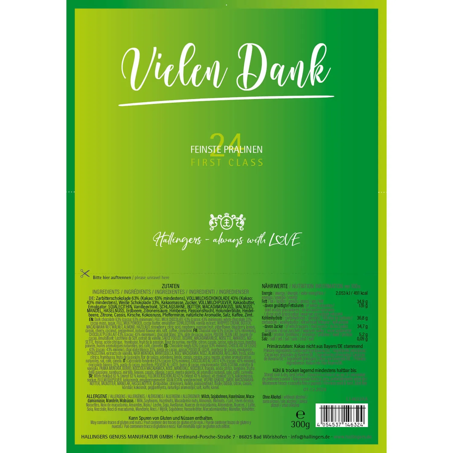 Vielen Dank (Pralinen Mix, ohne Alkohol)